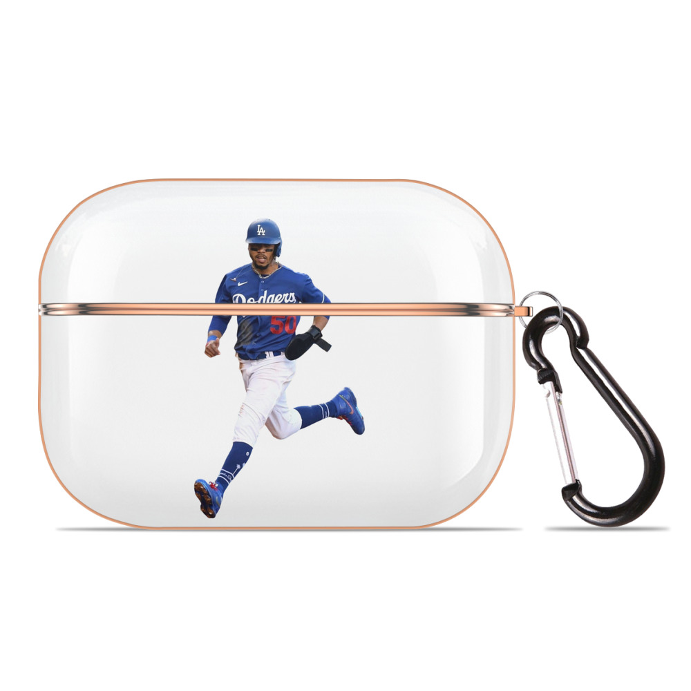  AirPods Pro Protective Case Rose Gold, Flexible PC Material, Precise Fit, Anti-Slip Cover, Full Protection, Fingerprint Resistant, Washable With Keychain