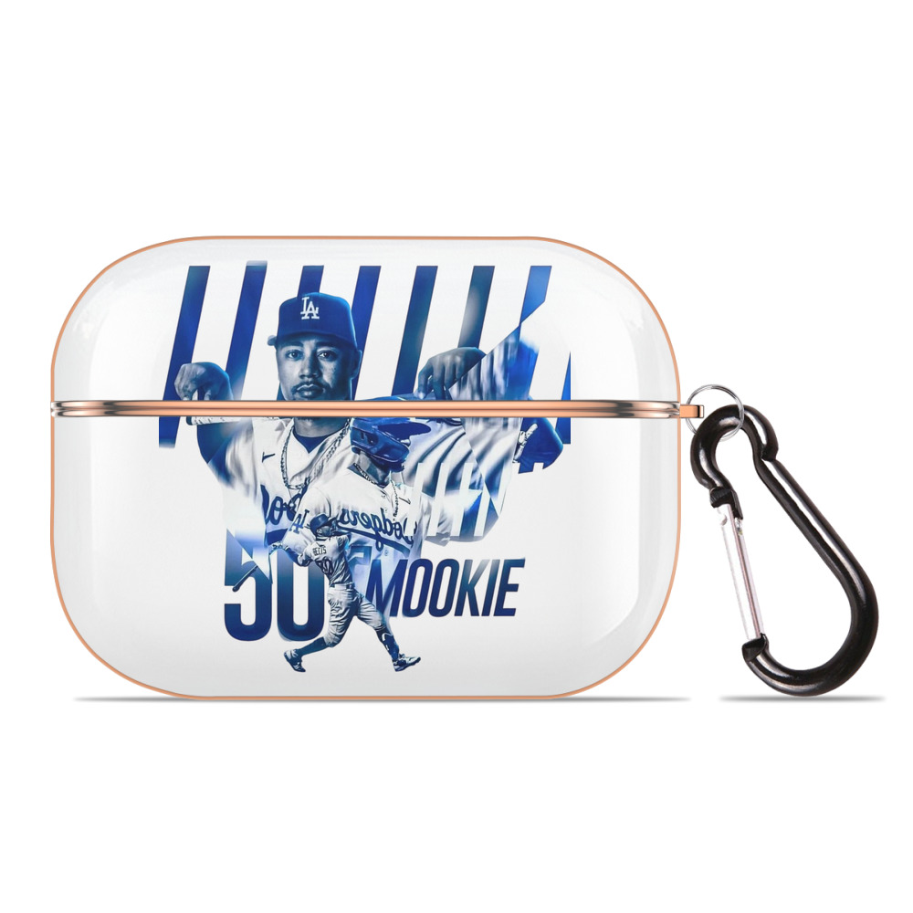  AirPods Pro Protective Case Rose Gold, Flexible PC Material, Precise Fit, Anti-Slip Cover, Full Protection, Fingerprint Resistant, Washable With Keychain