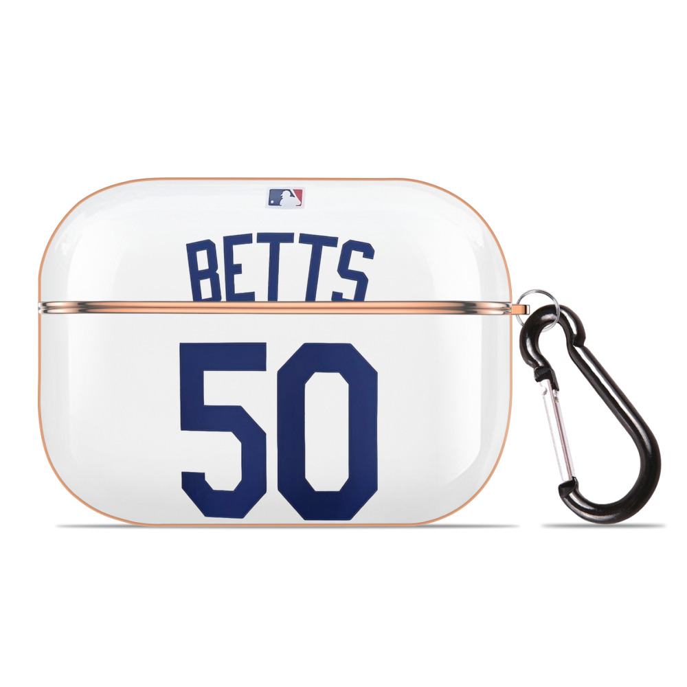  AirPods Pro Protective Case Rose Gold, Flexible PC Material, Precise Fit, Anti-Slip Cover, Full Protection, Fingerprint Resistant, Washable With Keychain