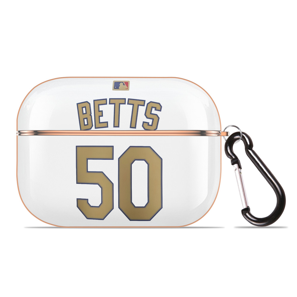  AirPods Pro Protective Case Rose Gold, Flexible PC Material, Precise Fit, Anti-Slip Cover, Full Protection, Fingerprint Resistant, Washable With Keychain