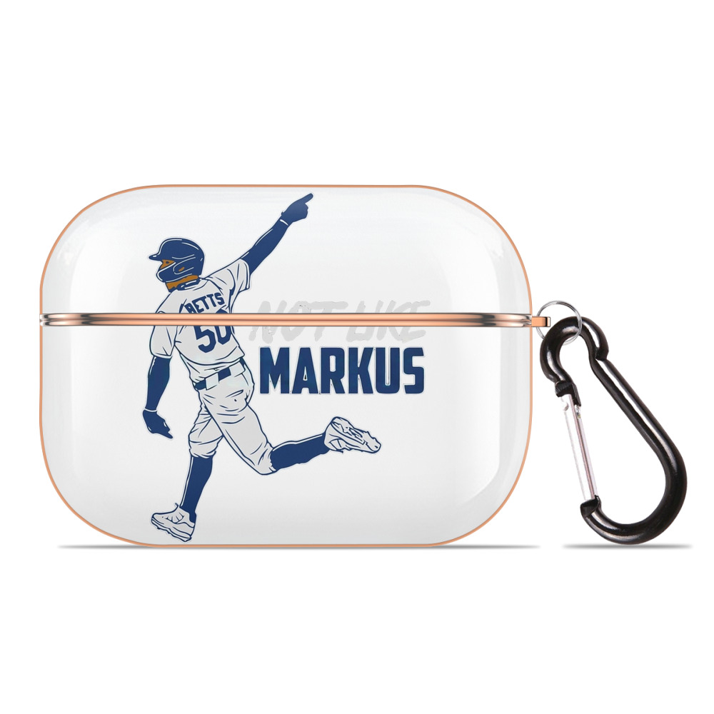  AirPods Pro Protective Case Rose Gold, Flexible PC Material, Precise Fit, Anti-Slip Cover, Full Protection, Fingerprint Resistant, Washable With Keychain