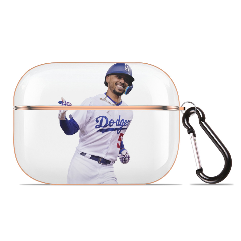  AirPods Pro Protective Case Rose Gold, Flexible PC Material, Precise Fit, Anti-Slip Cover, Full Protection, Fingerprint Resistant, Washable With Keychain