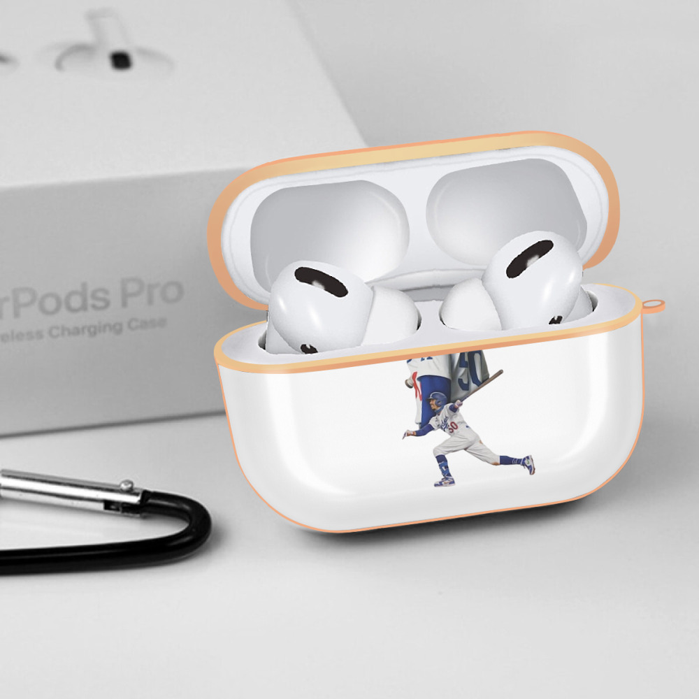  AirPods Pro Protective Case Rose Gold, Flexible PC Material, Precise Fit, Anti-Slip Cover, Full Protection, Fingerprint Resistant, Washable With Keychain