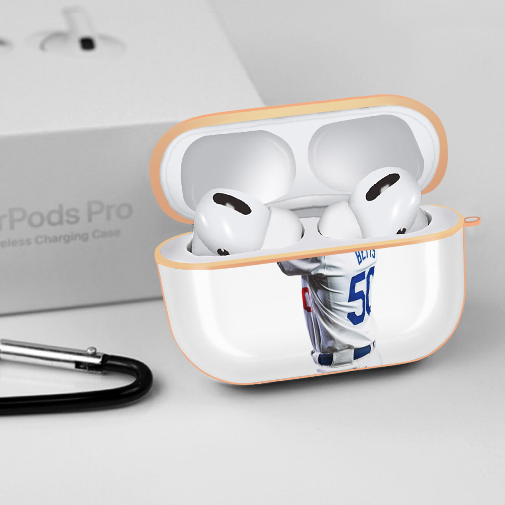  AirPods Pro Protective Case Rose Gold, Flexible PC Material, Precise Fit, Anti-Slip Cover, Full Protection, Fingerprint Resistant, Washable With Keychain