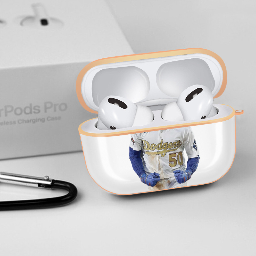  AirPods Pro Protective Case Rose Gold, Flexible PC Material, Precise Fit, Anti-Slip Cover, Full Protection, Fingerprint Resistant, Washable With Keychain