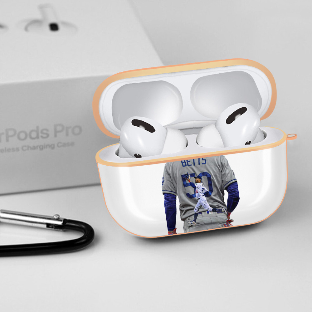  AirPods Pro Protective Case Rose Gold, Flexible PC Material, Precise Fit, Anti-Slip Cover, Full Protection, Fingerprint Resistant, Washable With Keychain