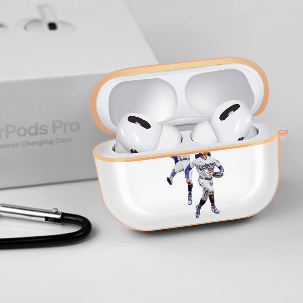  AirPods Pro Protective Case Rose Gold, Flexible PC Material, Precise Fit, Anti-Slip Cover, Full Protection, Fingerprint Resistant, Washable With Keychain