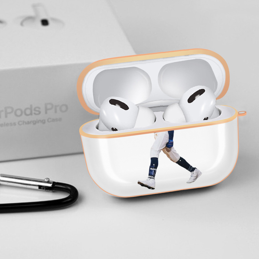  AirPods Pro Protective Case Rose Gold, Flexible PC Material, Precise Fit, Anti-Slip Cover, Full Protection, Fingerprint Resistant, Washable With Keychain