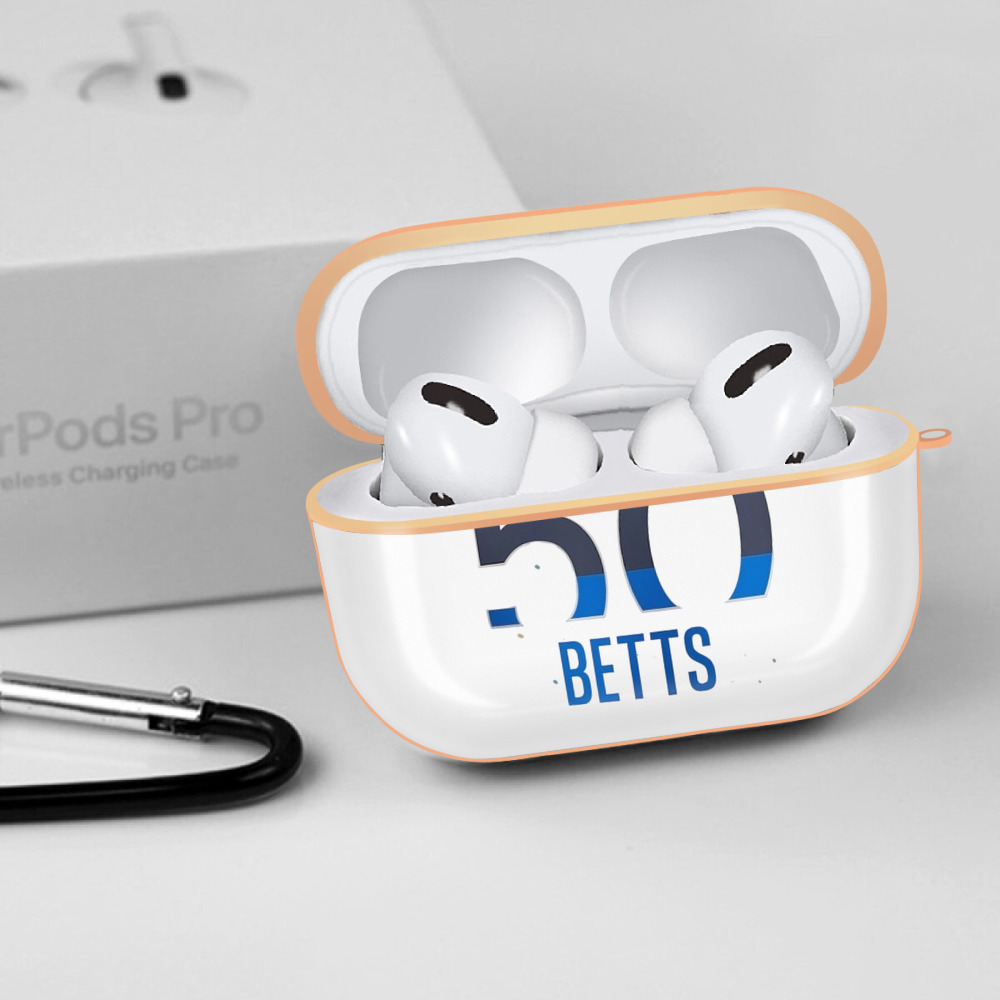  AirPods Pro Protective Case Rose Gold, Flexible PC Material, Precise Fit, Anti-Slip Cover, Full Protection, Fingerprint Resistant, Washable With Keychain