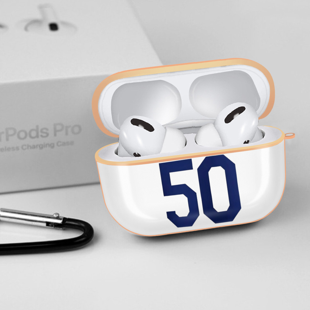  AirPods Pro Protective Case Rose Gold, Flexible PC Material, Precise Fit, Anti-Slip Cover, Full Protection, Fingerprint Resistant, Washable With Keychain