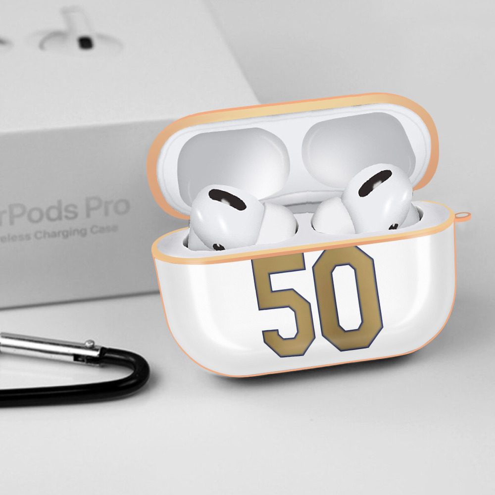  AirPods Pro Protective Case Rose Gold, Flexible PC Material, Precise Fit, Anti-Slip Cover, Full Protection, Fingerprint Resistant, Washable With Keychain