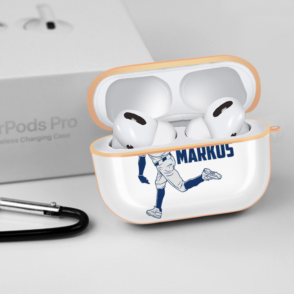  AirPods Pro Protective Case Rose Gold, Flexible PC Material, Precise Fit, Anti-Slip Cover, Full Protection, Fingerprint Resistant, Washable With Keychain