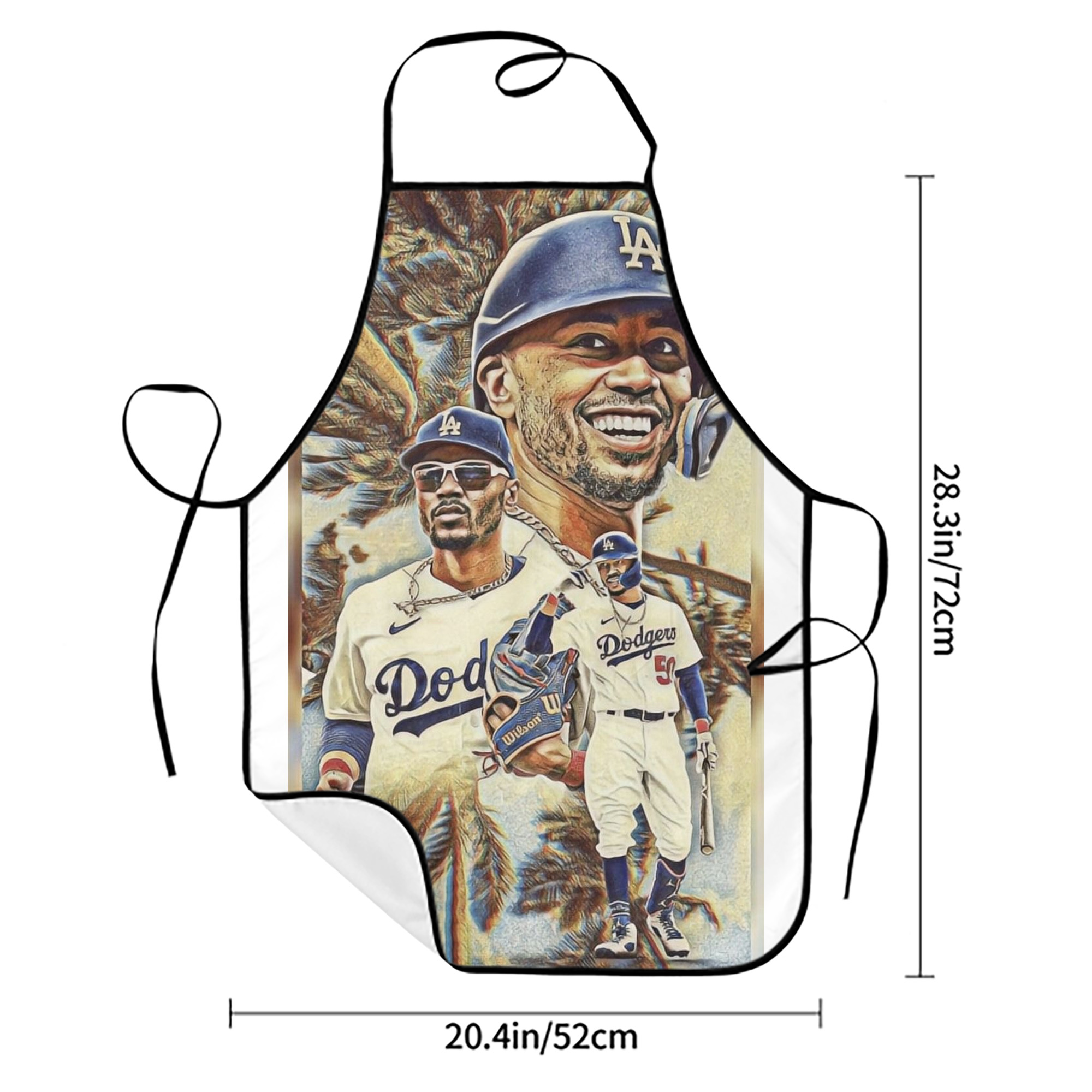  Stain-Resistant Polyester Apron With Pocket – Full Print, Waterproof, Anti-Wrinkle, Anti-Pilling – Ideal For Kitchen, BBQ, Restaurant, Salon & More