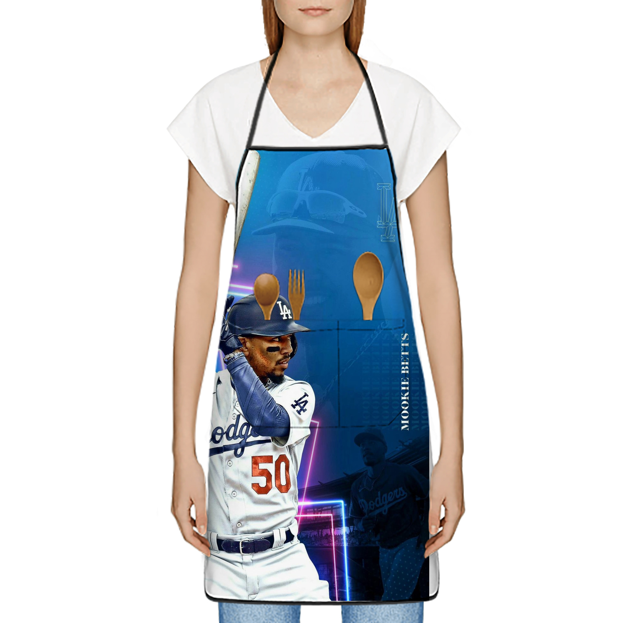  Stain-Resistant Polyester Apron With Pocket – Full Print, Waterproof, Anti-Wrinkle, Anti-Pilling – Ideal For Kitchen, BBQ, Restaurant, Salon & More