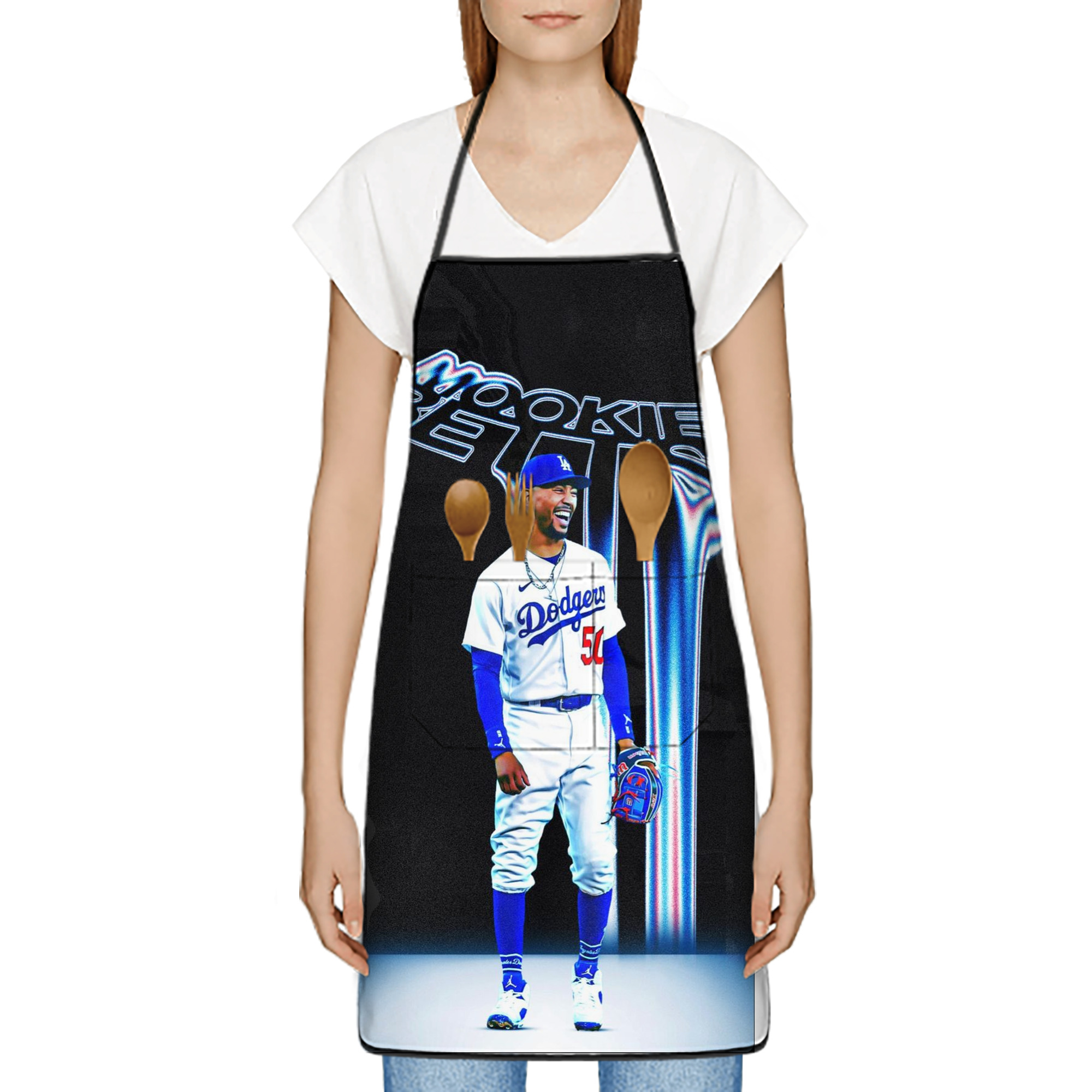  Stain-Resistant Polyester Apron With Pocket – Full Print, Waterproof, Anti-Wrinkle, Anti-Pilling – Ideal For Kitchen, BBQ, Restaurant, Salon & More