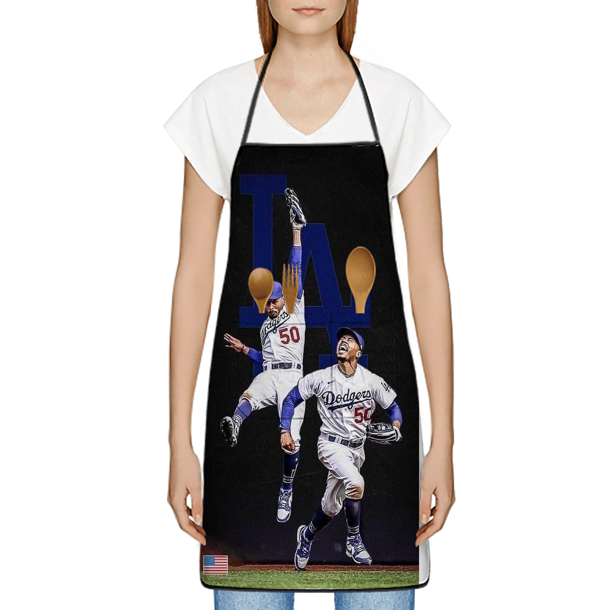  Stain-Resistant Polyester Apron With Pocket – Full Print, Waterproof, Anti-Wrinkle, Anti-Pilling – Ideal For Kitchen, BBQ, Restaurant, Salon & More