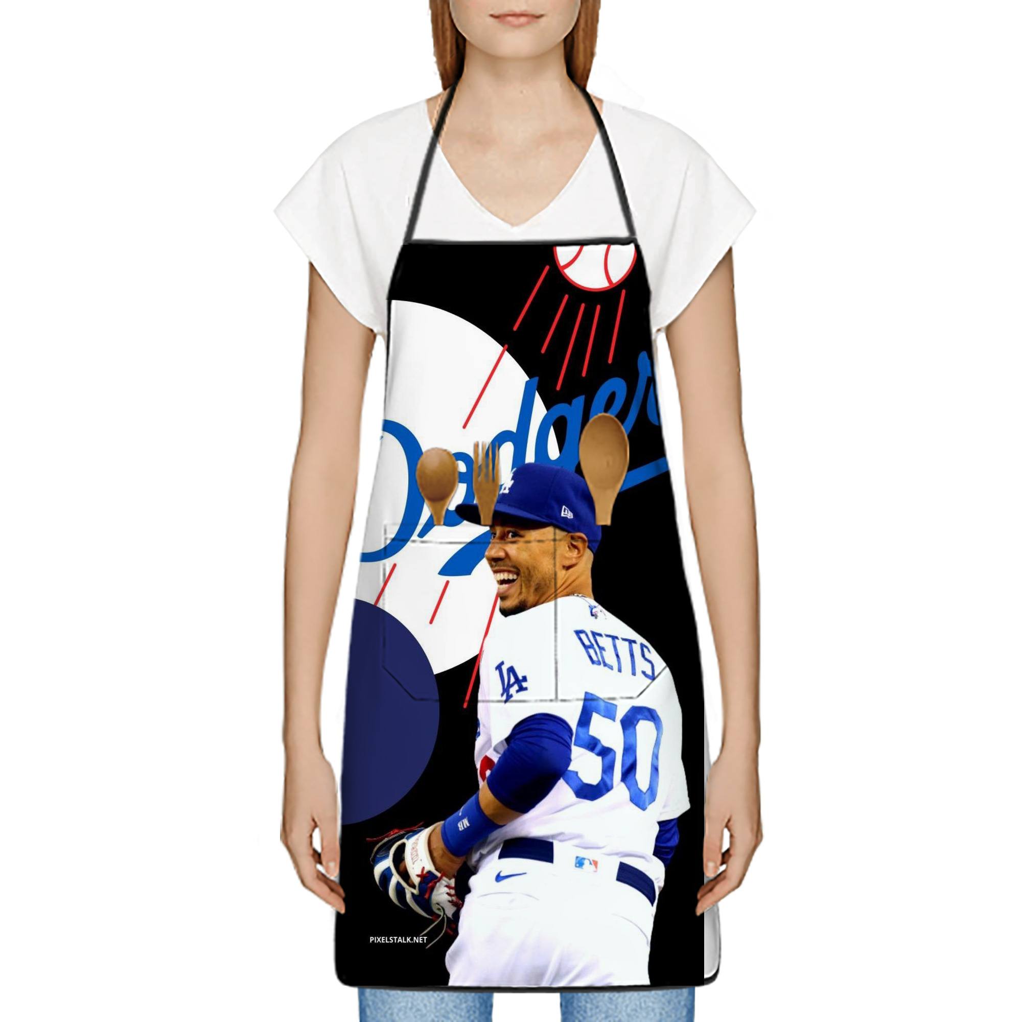  Stain-Resistant Polyester Apron With Pocket – Full Print, Waterproof, Anti-Wrinkle, Anti-Pilling – Ideal For Kitchen, BBQ, Restaurant, Salon & More