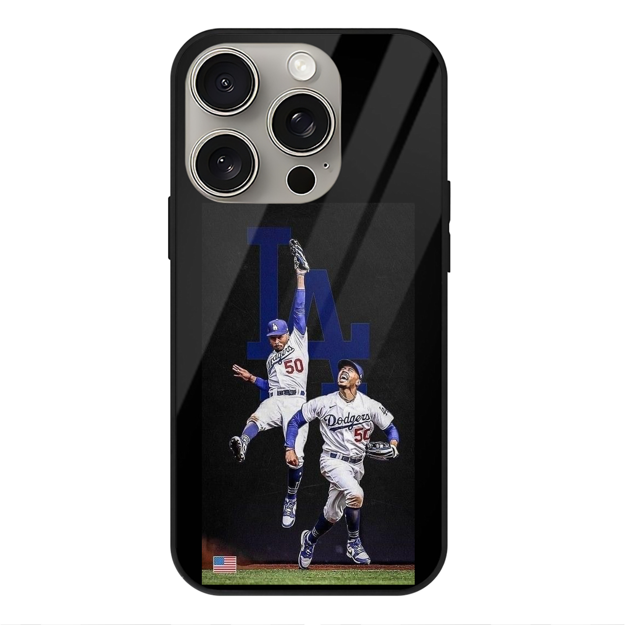  IPhone 15 Pro Mirror Phone Case – UV Printed Glass + TPU – Scratch-Resistant, Wireless Charging Compatible, Precise Fit & Stylish Design