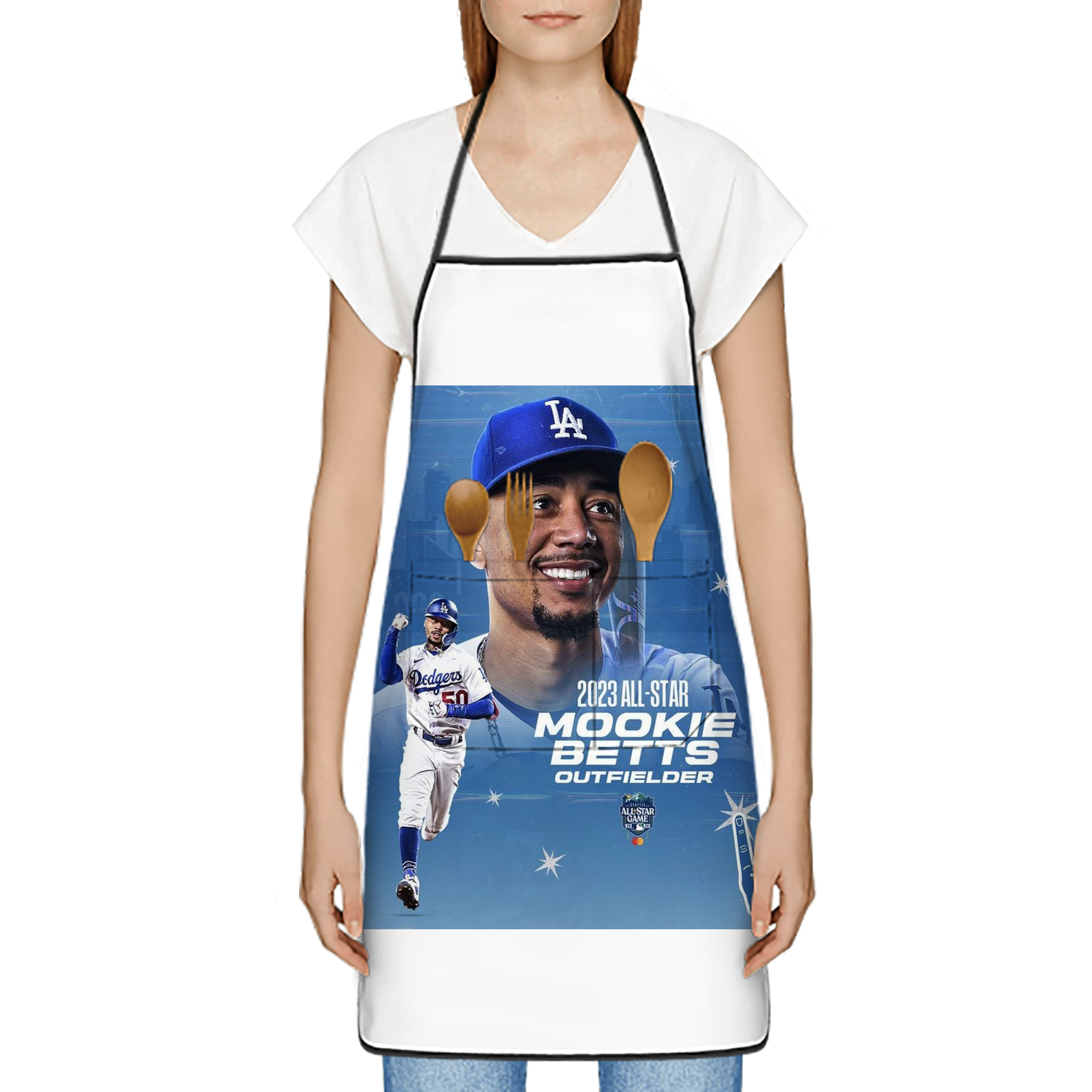  Stain-Resistant Polyester Apron With Pocket – Full Print, Waterproof, Anti-Wrinkle, Anti-Pilling – Ideal For Kitchen, BBQ, Restaurant, Salon & More