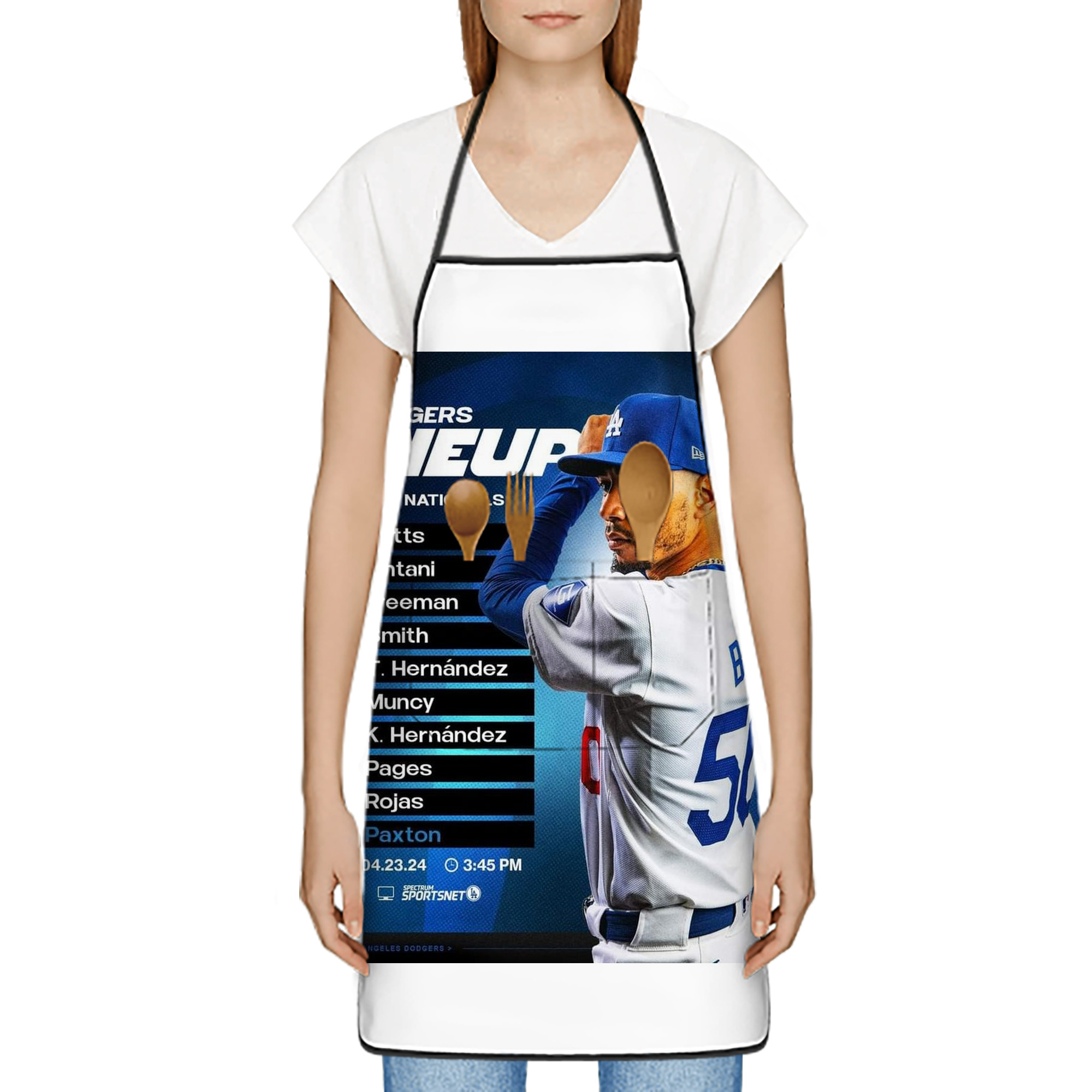  Stain-Resistant Polyester Apron With Pocket – Full Print, Waterproof, Anti-Wrinkle, Anti-Pilling – Ideal For Kitchen, BBQ, Restaurant, Salon & More