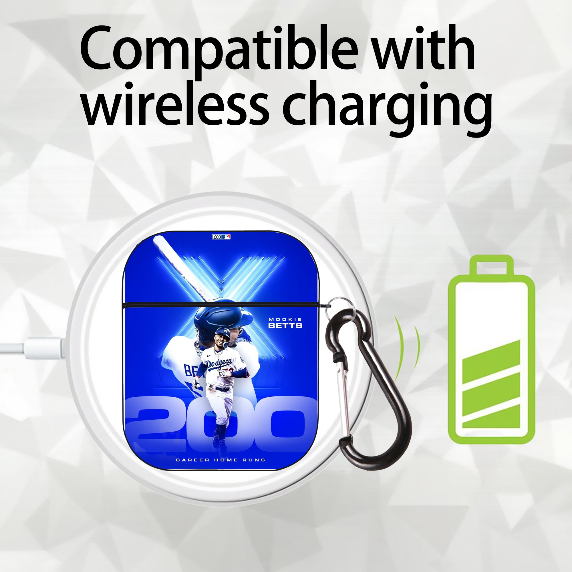  AirPods 2 Case Hard Shell Black, Flexible PC Material, Precise Cutouts, Full Protection, Anti-Fingerprint, Washable, Includes Keychain – Durable & Slim Design