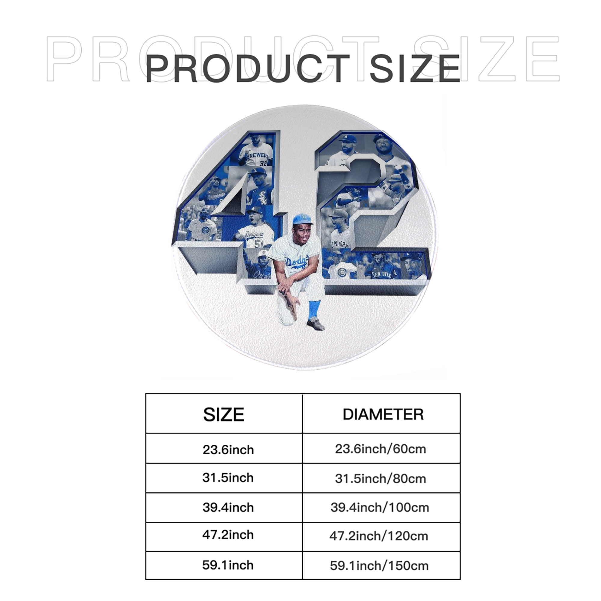  Round Floor Mat – Soft Flannel & High-Density Sponge Core – Non-Slip Dot Backing – Durable Stitched Edges – Quick-Dry & Breathable – Perfect For Home, Bathroom & Living Room