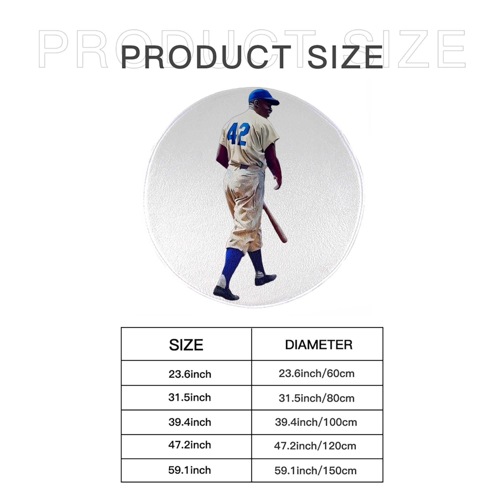  Round Floor Mat – Soft Flannel & High-Density Sponge Core – Non-Slip Dot Backing – Durable Stitched Edges – Quick-Dry & Breathable – Perfect For Home, Bathroom & Living Room