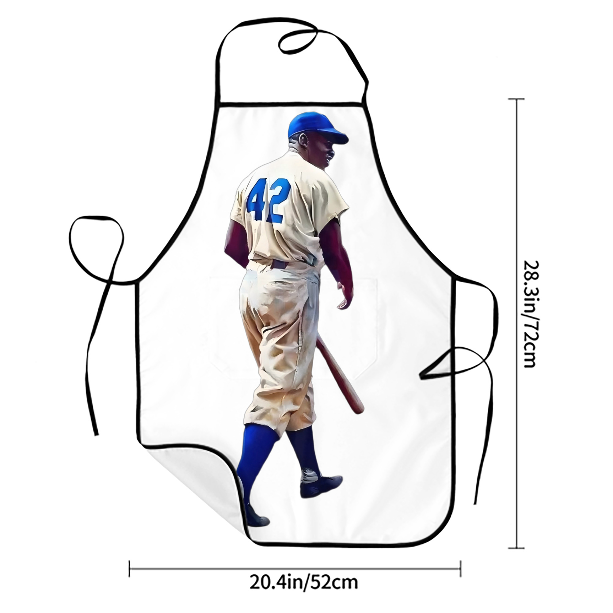  Stain-Resistant Polyester Apron With Pocket – Full Print, Waterproof, Anti-Wrinkle, Anti-Pilling – Ideal For Kitchen, BBQ, Restaurant, Salon & More