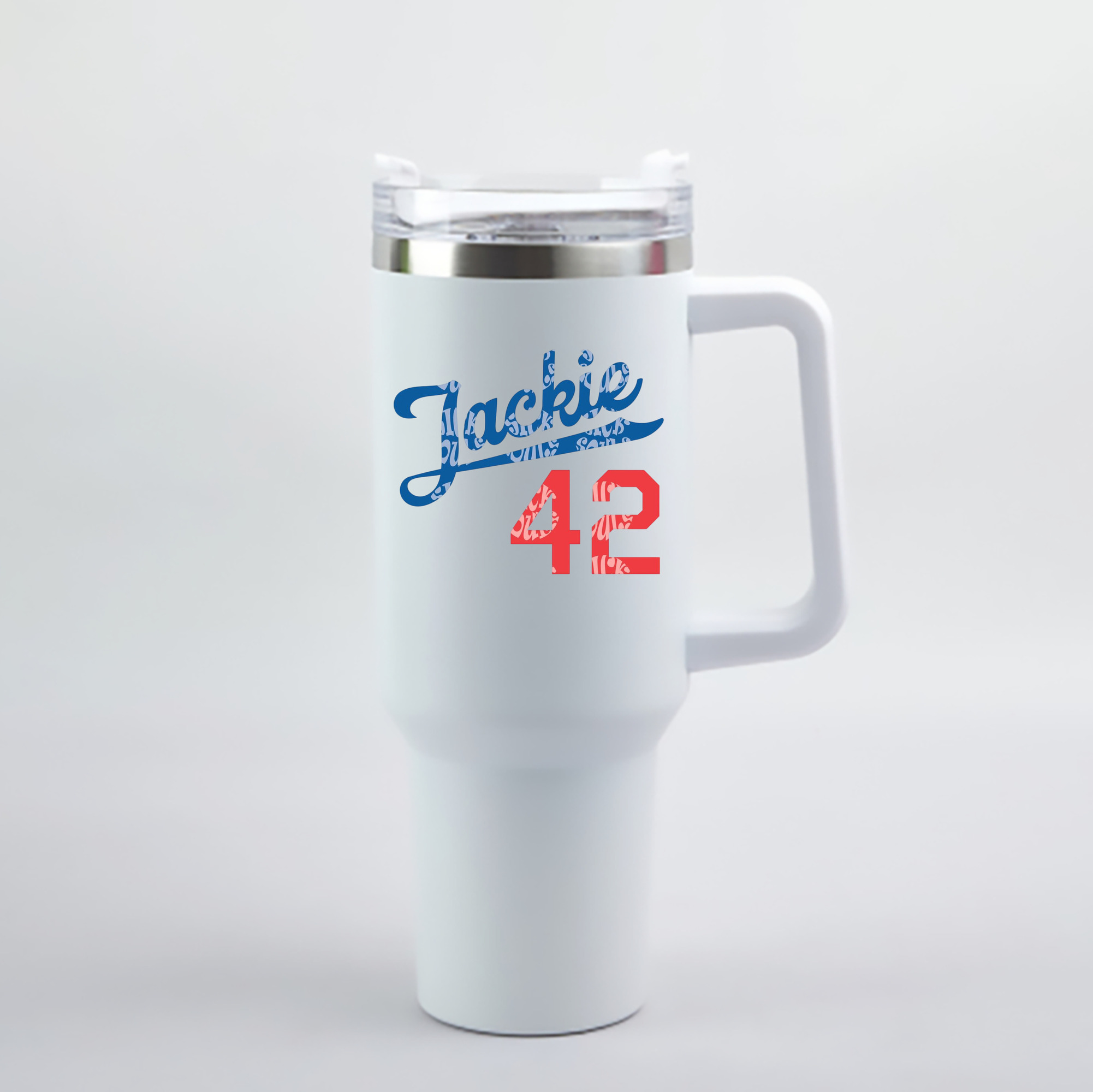  40oz Handle Car Cup With Crystal Sticker Design – Durable Stainless Steel Travel Mug With Reusable Straw – Double Wall Insulated