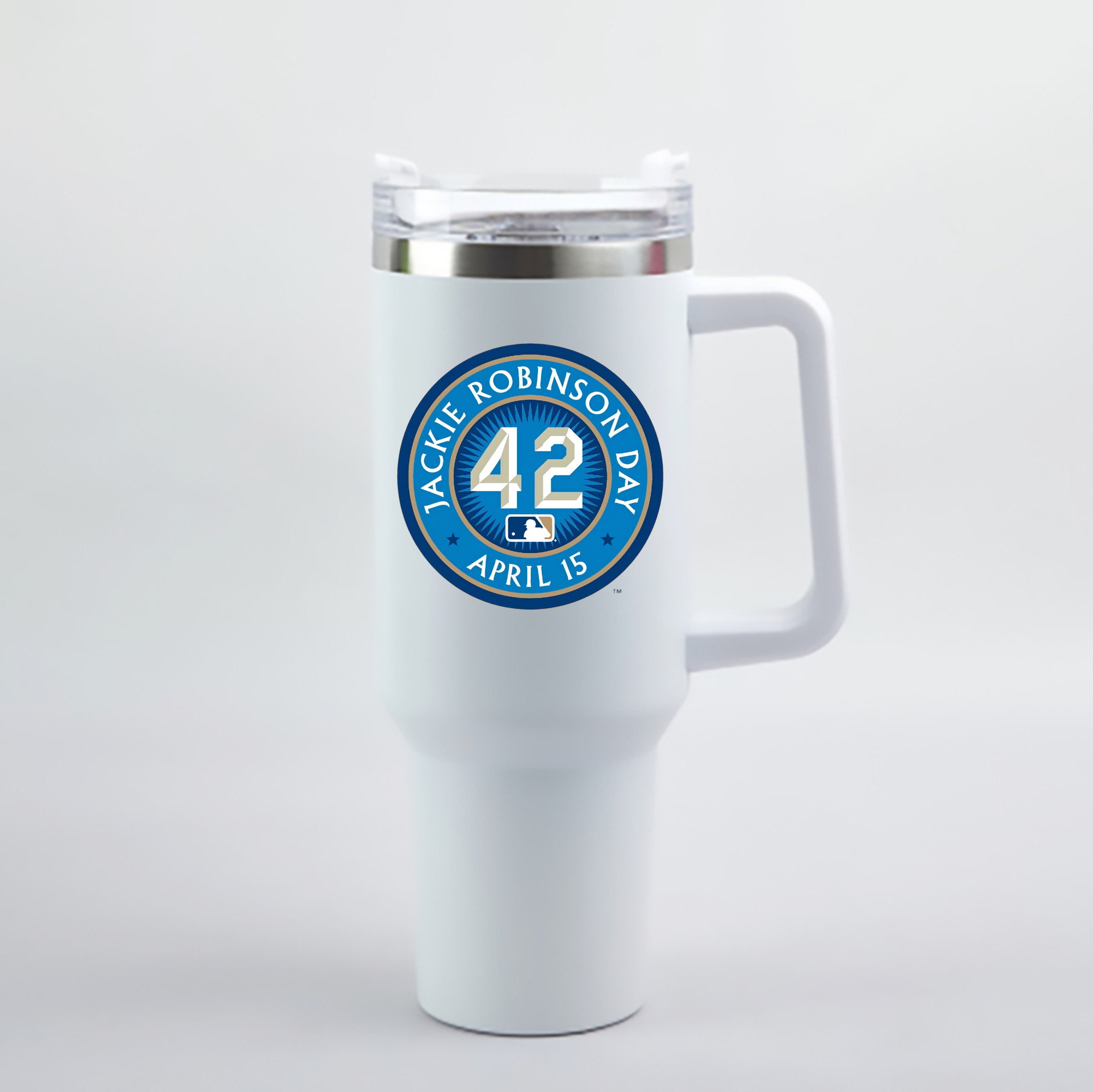  40oz Handle Car Cup With Crystal Sticker Design – Durable Stainless Steel Travel Mug With Reusable Straw – Double Wall Insulated