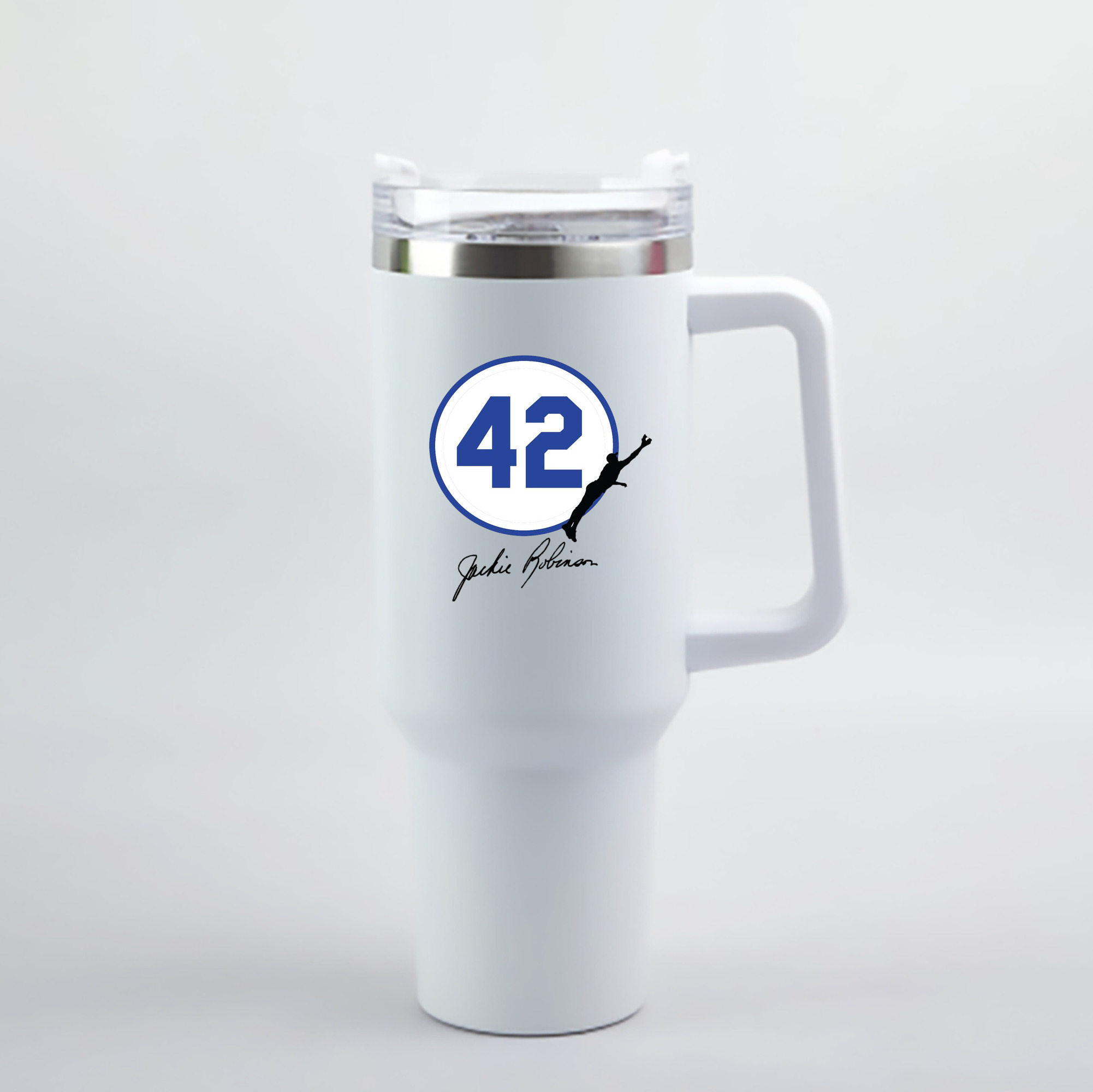  40oz Handle Car Cup With Crystal Sticker Design – Durable Stainless Steel Travel Mug With Reusable Straw – Double Wall Insulated