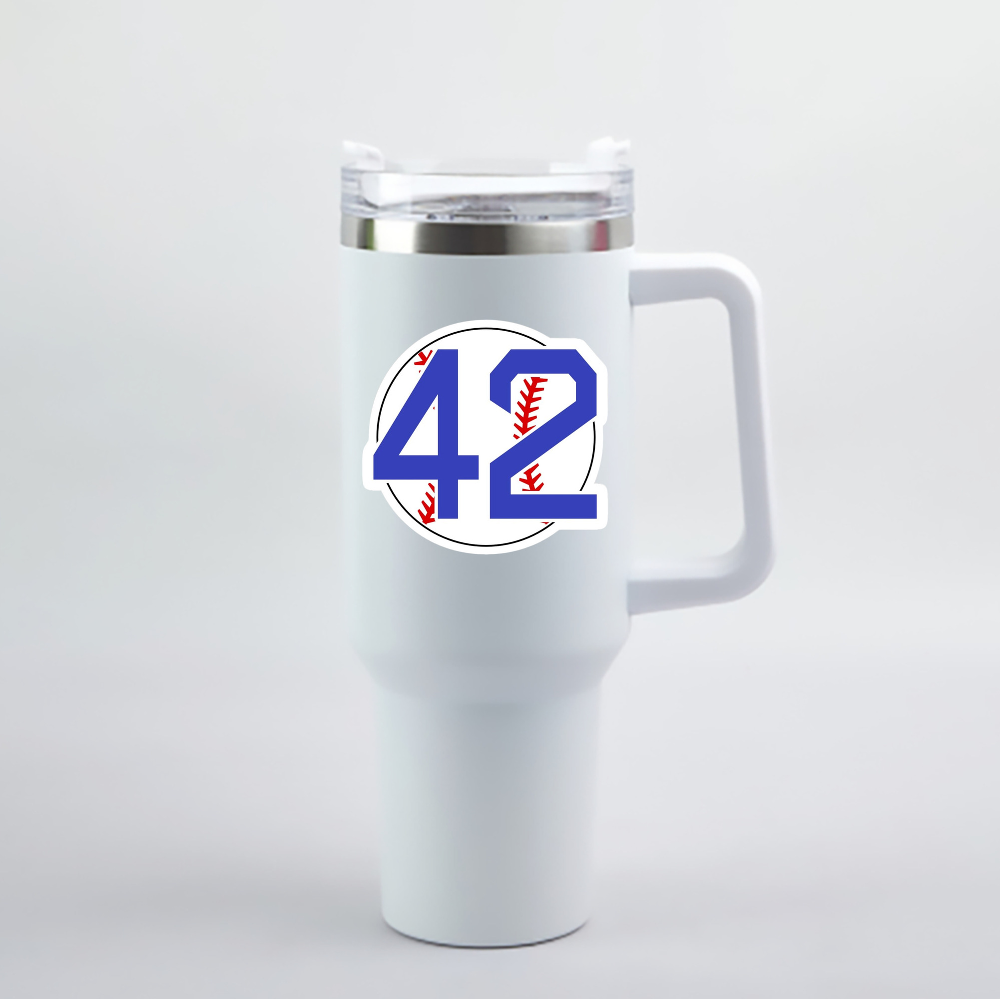  40oz Handle Car Cup With Crystal Sticker Design – Durable Stainless Steel Travel Mug With Reusable Straw – Double Wall Insulated