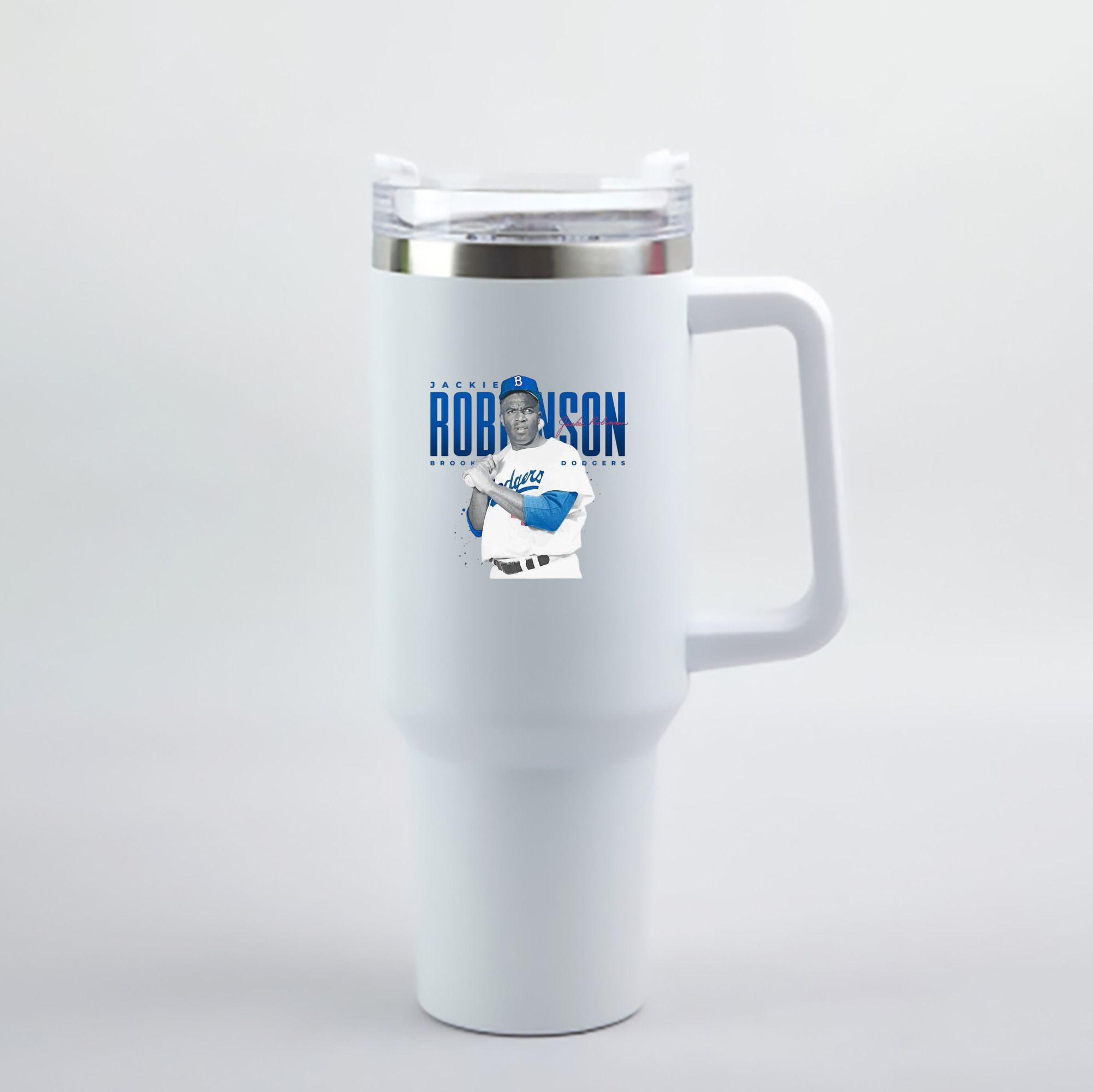  40oz Handle Car Cup With Crystal Sticker Design – Durable Stainless Steel Travel Mug With Reusable Straw – Double Wall Insulated