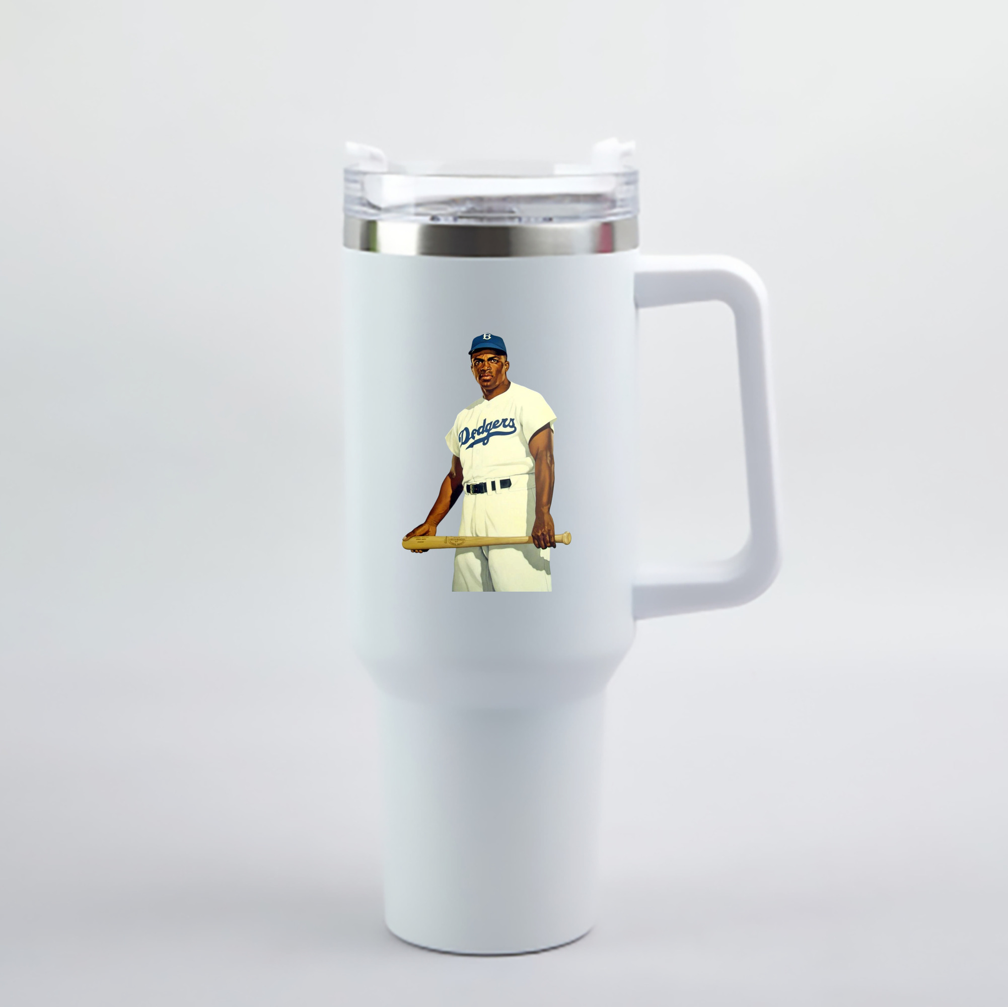  40oz Handle Car Cup With Crystal Sticker Design – Durable Stainless Steel Travel Mug With Reusable Straw – Double Wall Insulated