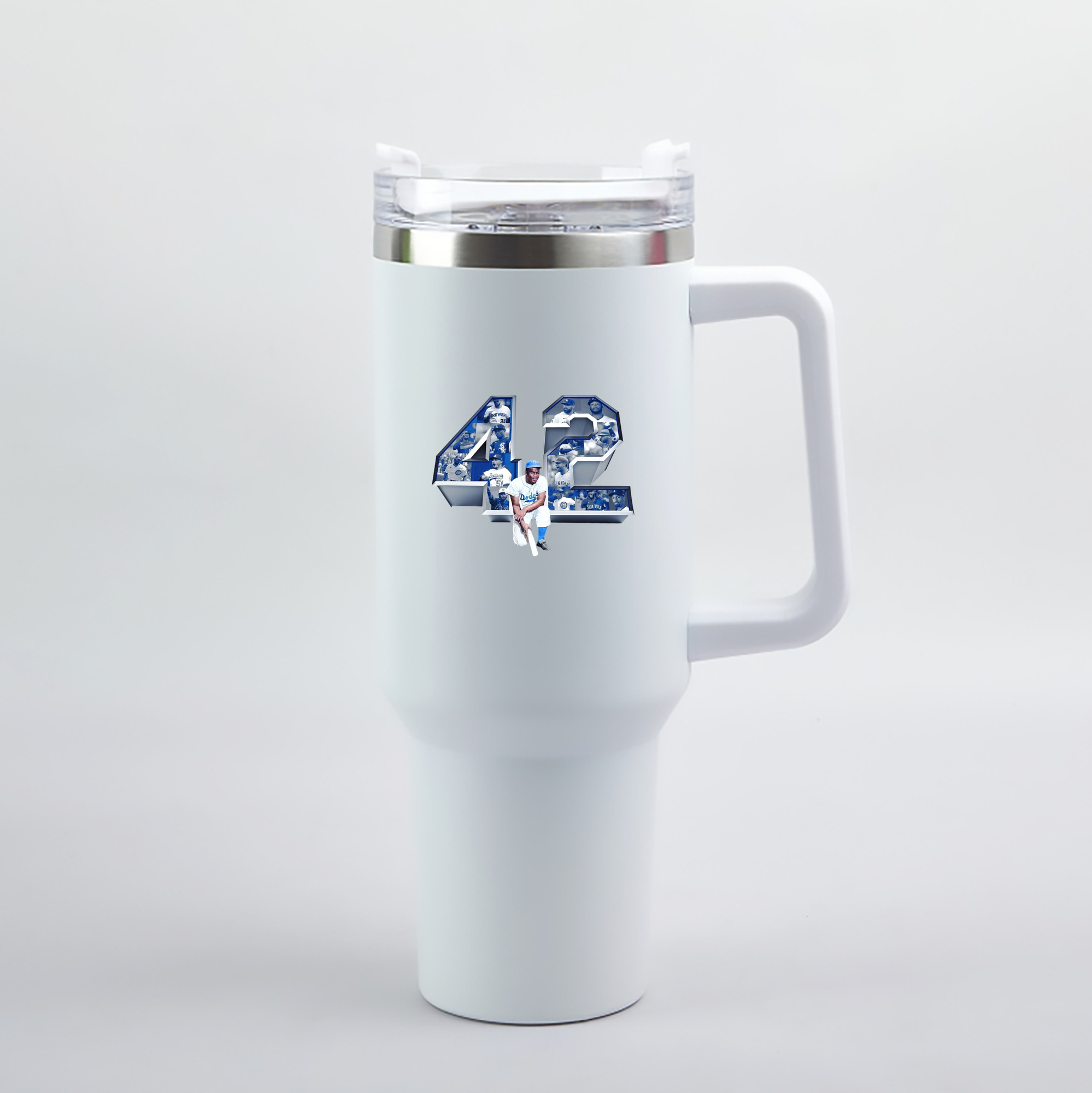  40oz Handle Car Tumbler – Durable Stainless Steel Travel Mug With UV Print – Double Wall Insulated, Fits Most Car Cup Holders