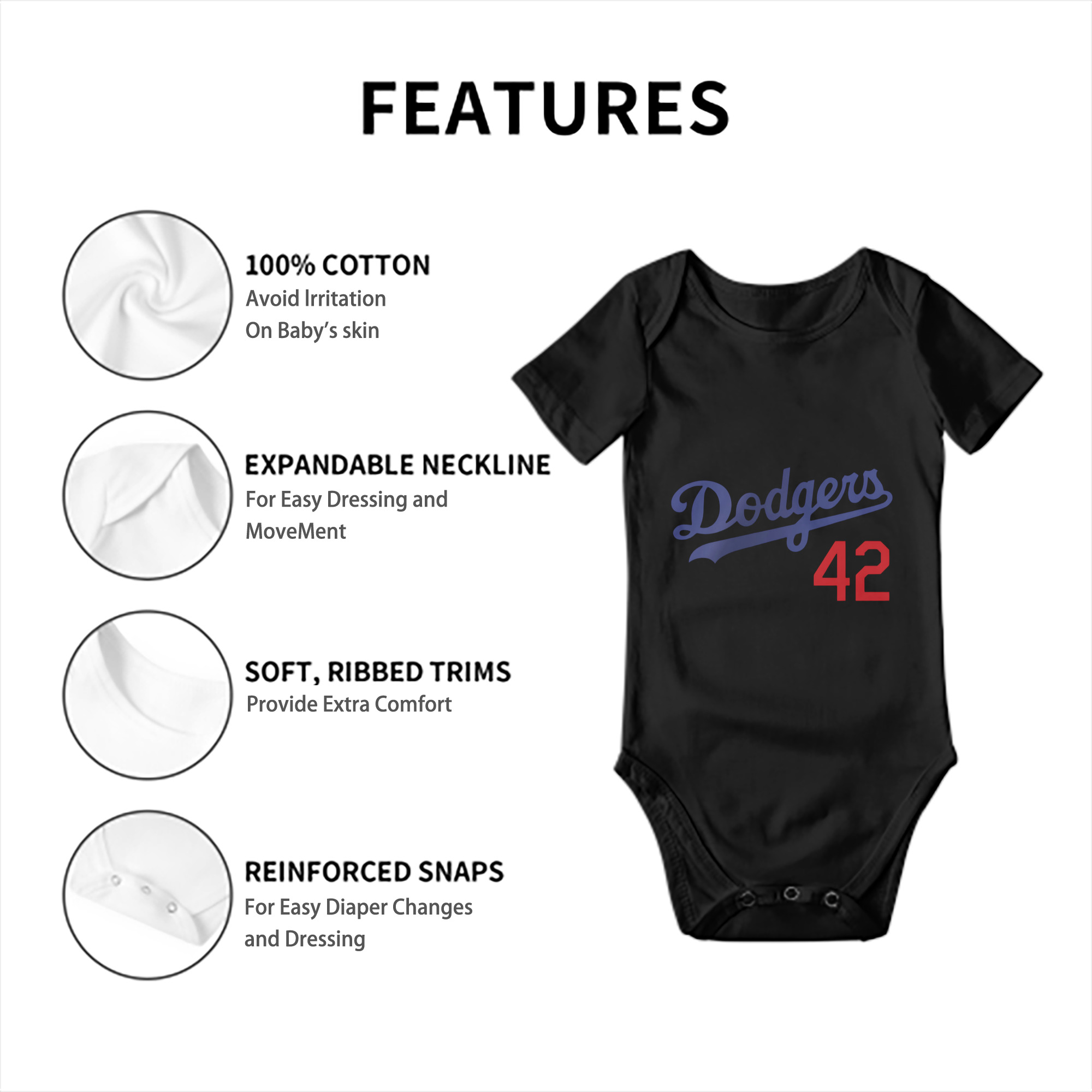  Baby Short Sleeve Romper – 100% Cotton Soft & Breathable Digital Print Onesie With Easy Snap Closure And Envelope Shoulder – Comfortable For Daily Wear & Travel