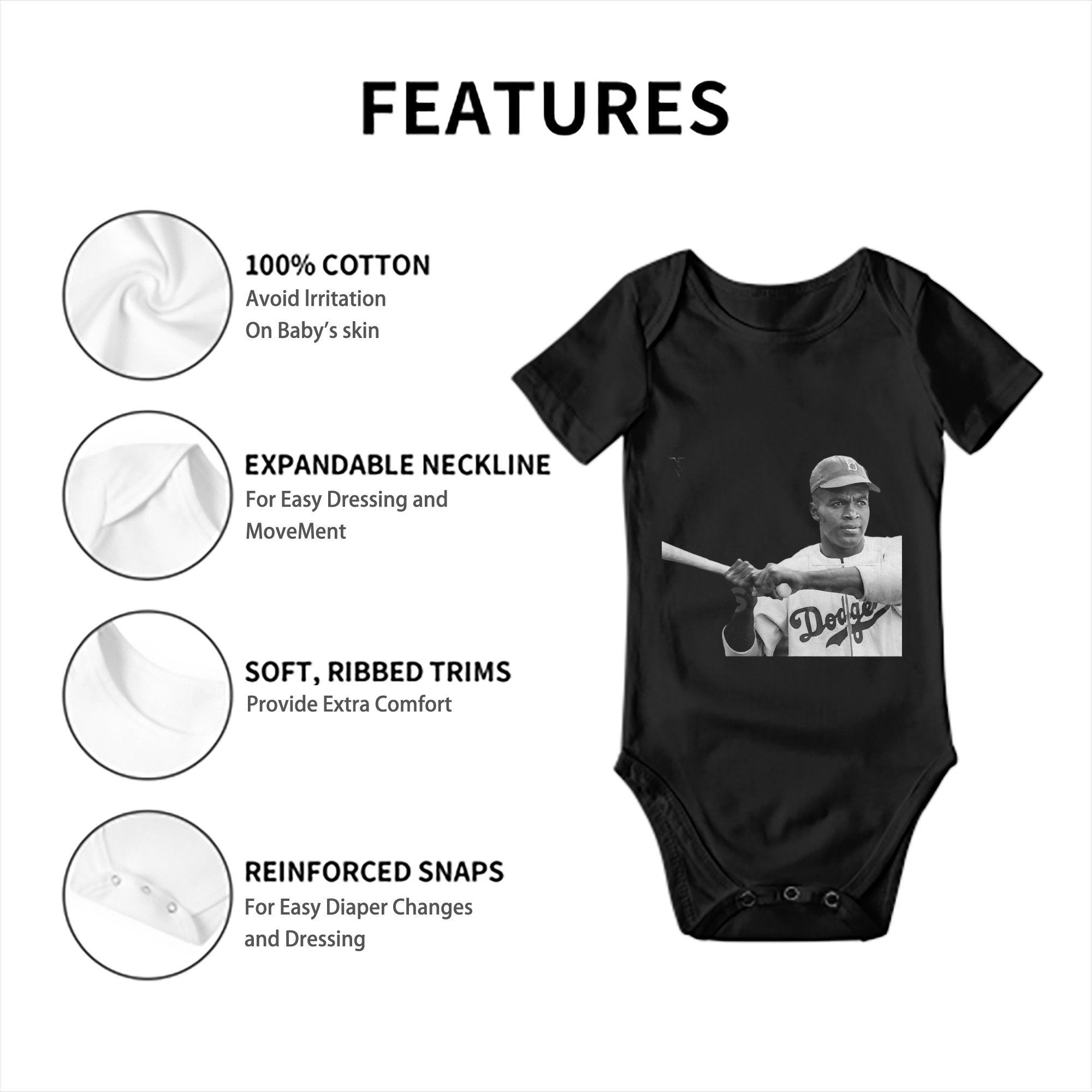 Baby Short Sleeve Romper – 100% Cotton Soft & Breathable Digital Print Onesie With Easy Snap Closure And Envelope Shoulder – Comfortable For Daily Wear & Travel