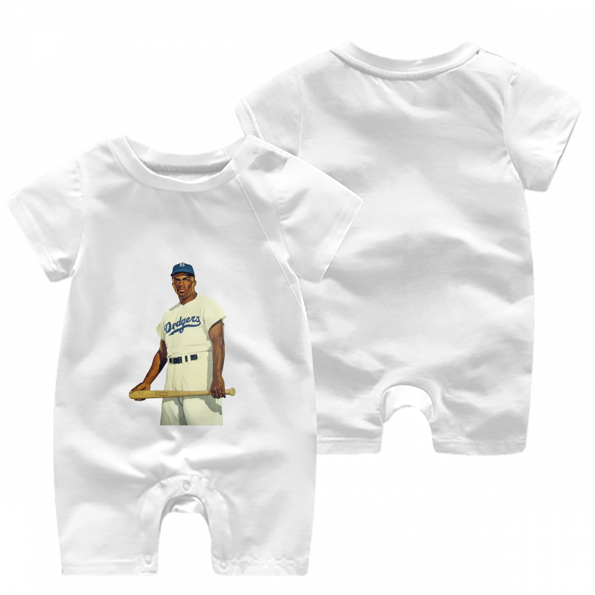  Baby Short Sleeve Onesie – 100% Cotton Soft & Breathable Digital Print Romper – Double-Sided Print, Snap Closure For Easy Diaper Changes – Comfortable For Boys & Girls