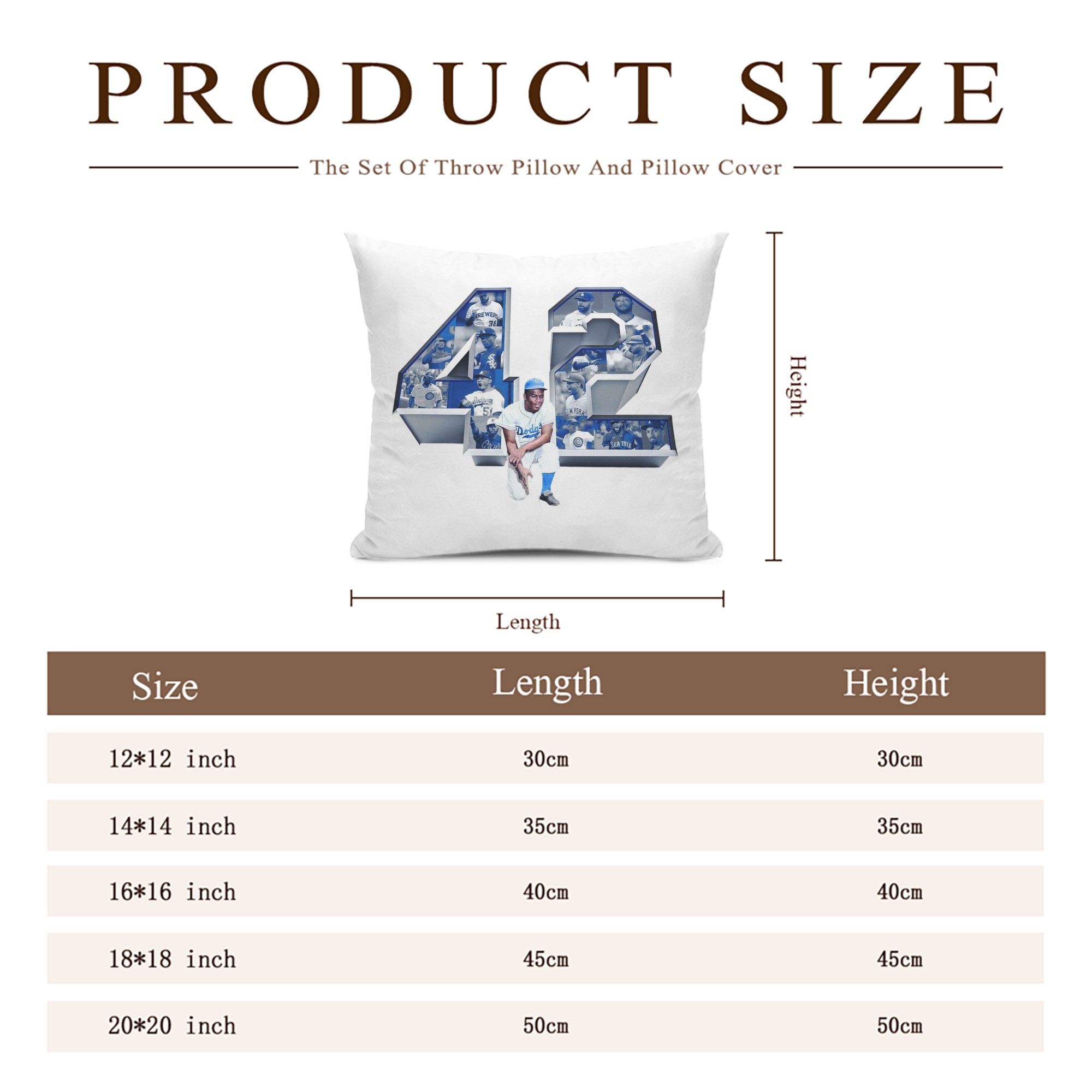  Soft Polyester Pillow Cover With Insert – Double-Sided Design, Invisible Zipper, Durable & Breathable – Easy Care Cushion Set