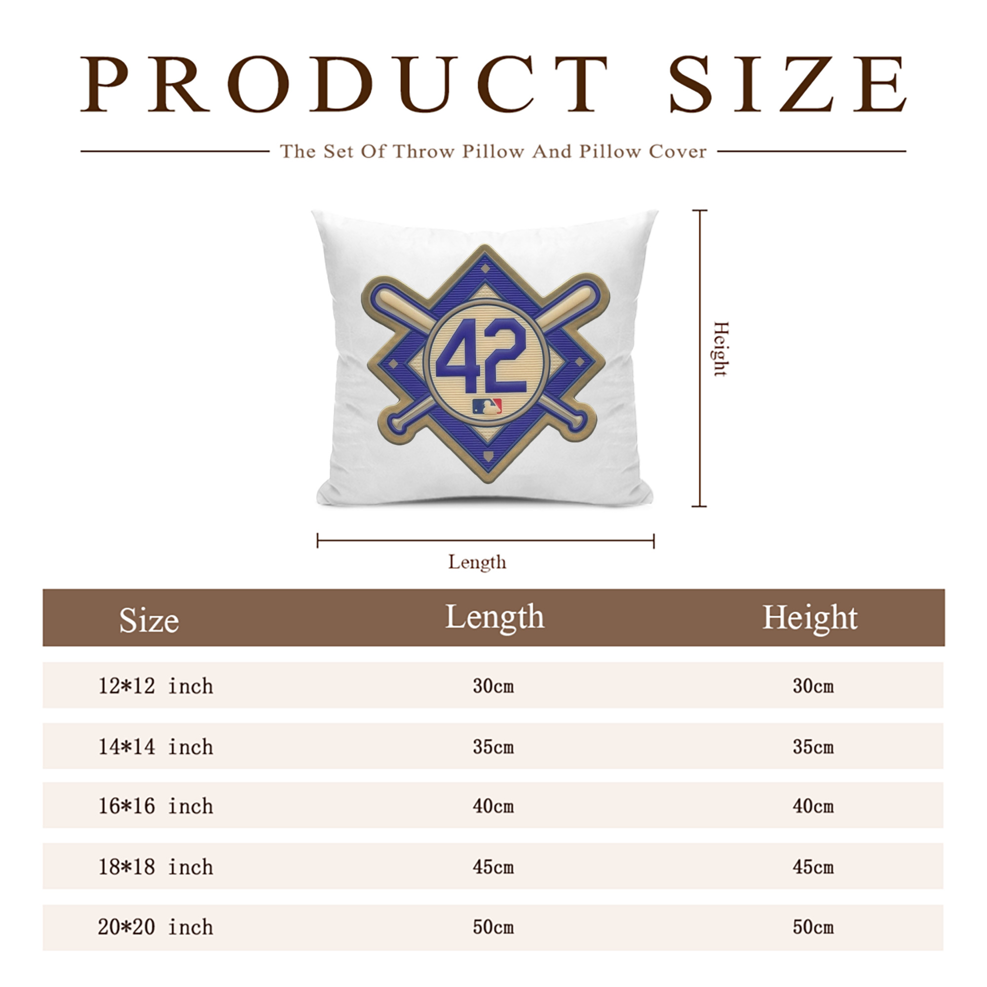  Soft Polyester Pillow Cover With Insert – Double-Sided Design, Invisible Zipper, Durable & Breathable – Easy Care Cushion Set