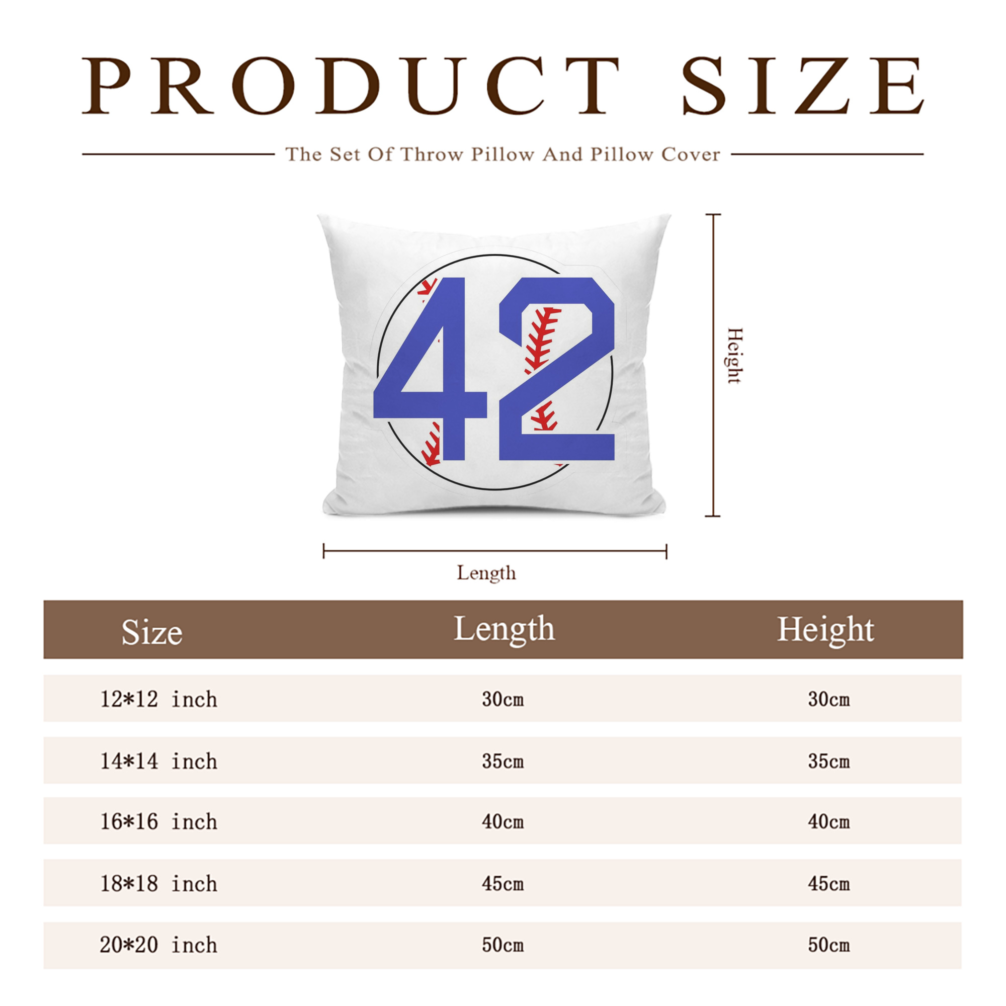  Soft Polyester Pillow Cover With Insert – Double-Sided Design, Invisible Zipper, Durable & Breathable – Easy Care Cushion Set