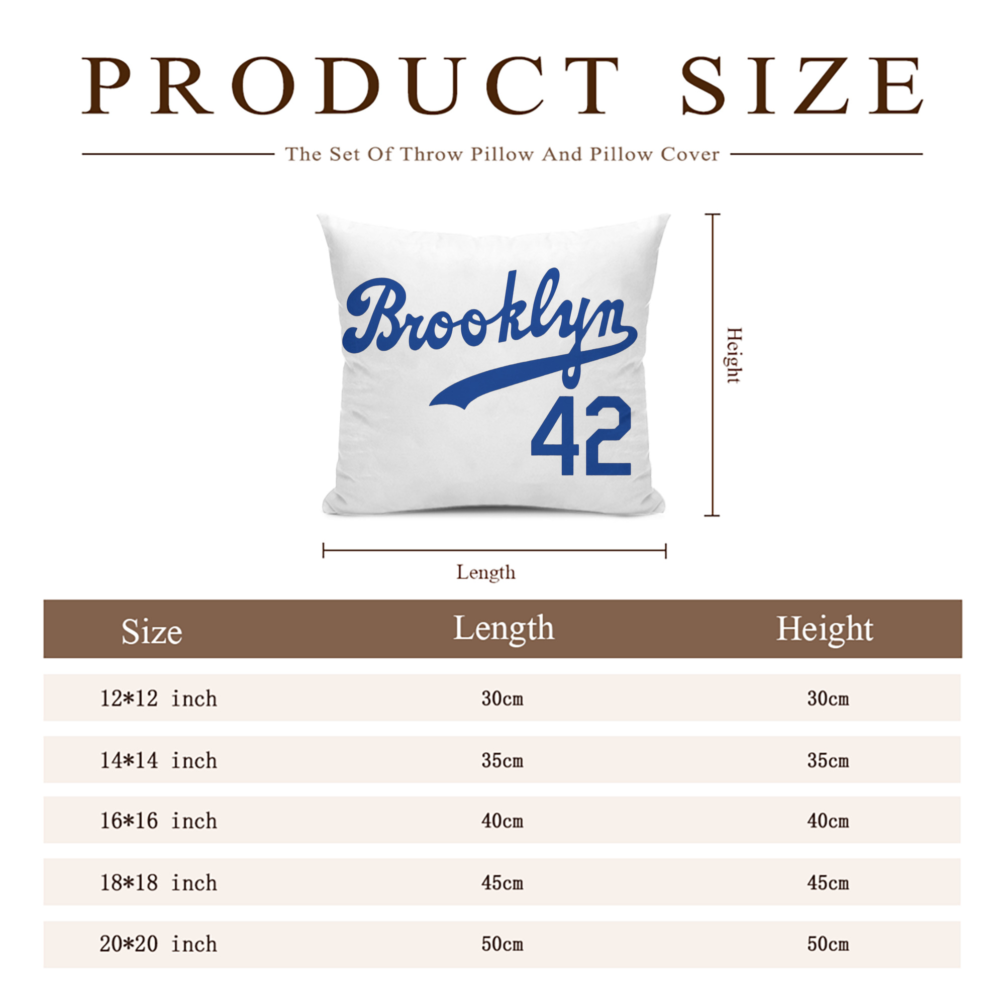  Soft Polyester Pillow Cover With Insert – Double-Sided Design, Invisible Zipper, Durable & Breathable – Easy Care Cushion Set