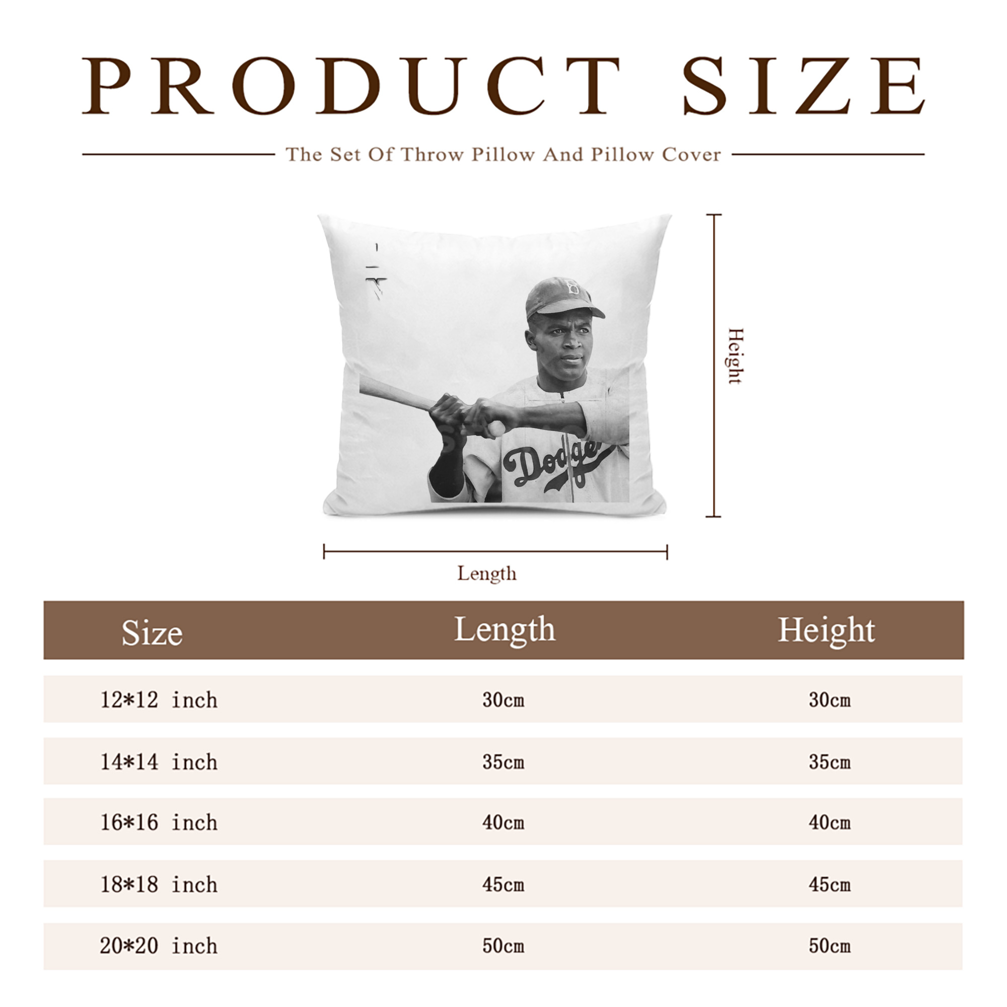  Soft Polyester Pillow Cover With Insert – Double-Sided Design, Invisible Zipper, Durable & Breathable – Easy Care Cushion Set