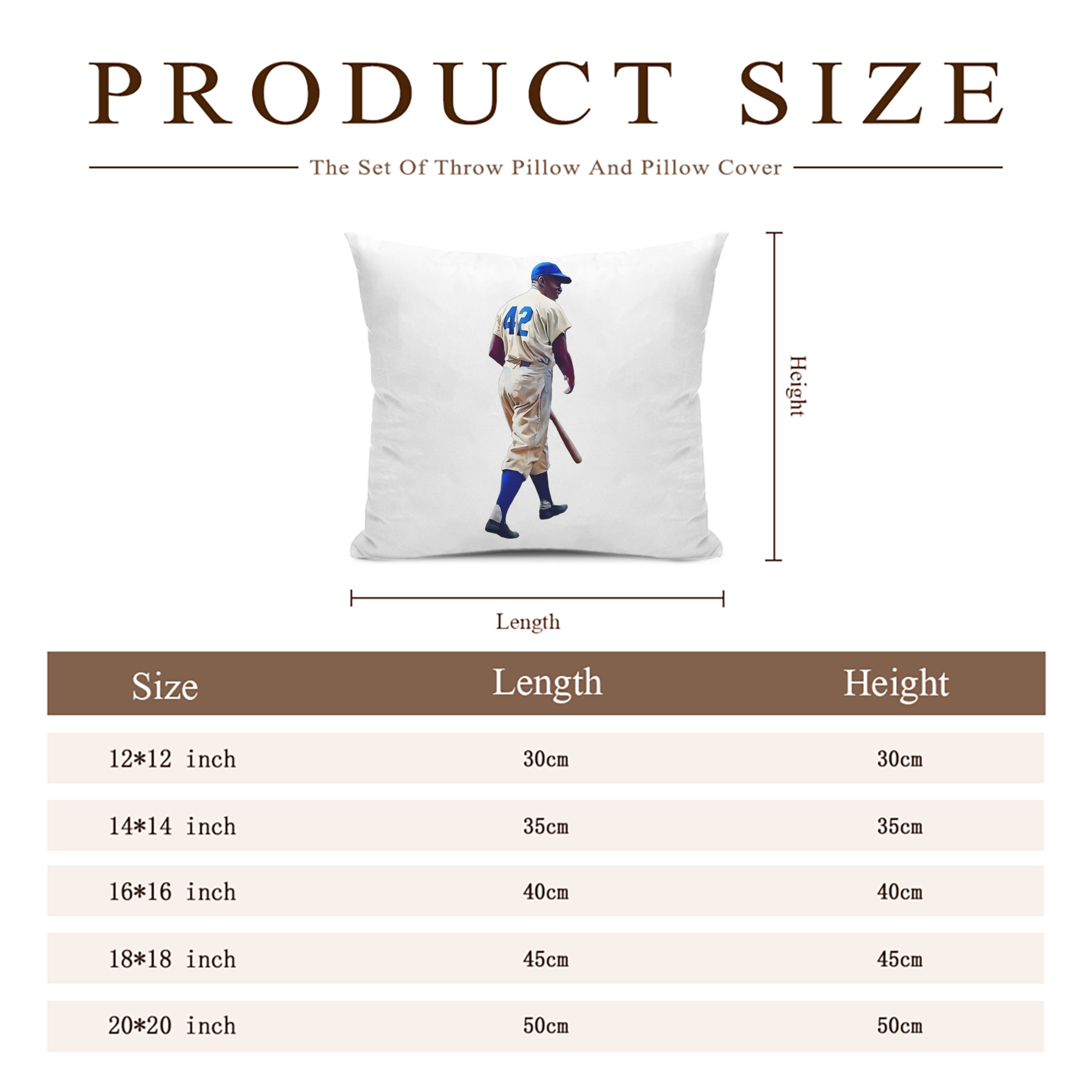  Soft Polyester Pillow Cover With Insert – Double-Sided Design, Invisible Zipper, Durable & Breathable – Easy Care Cushion Set