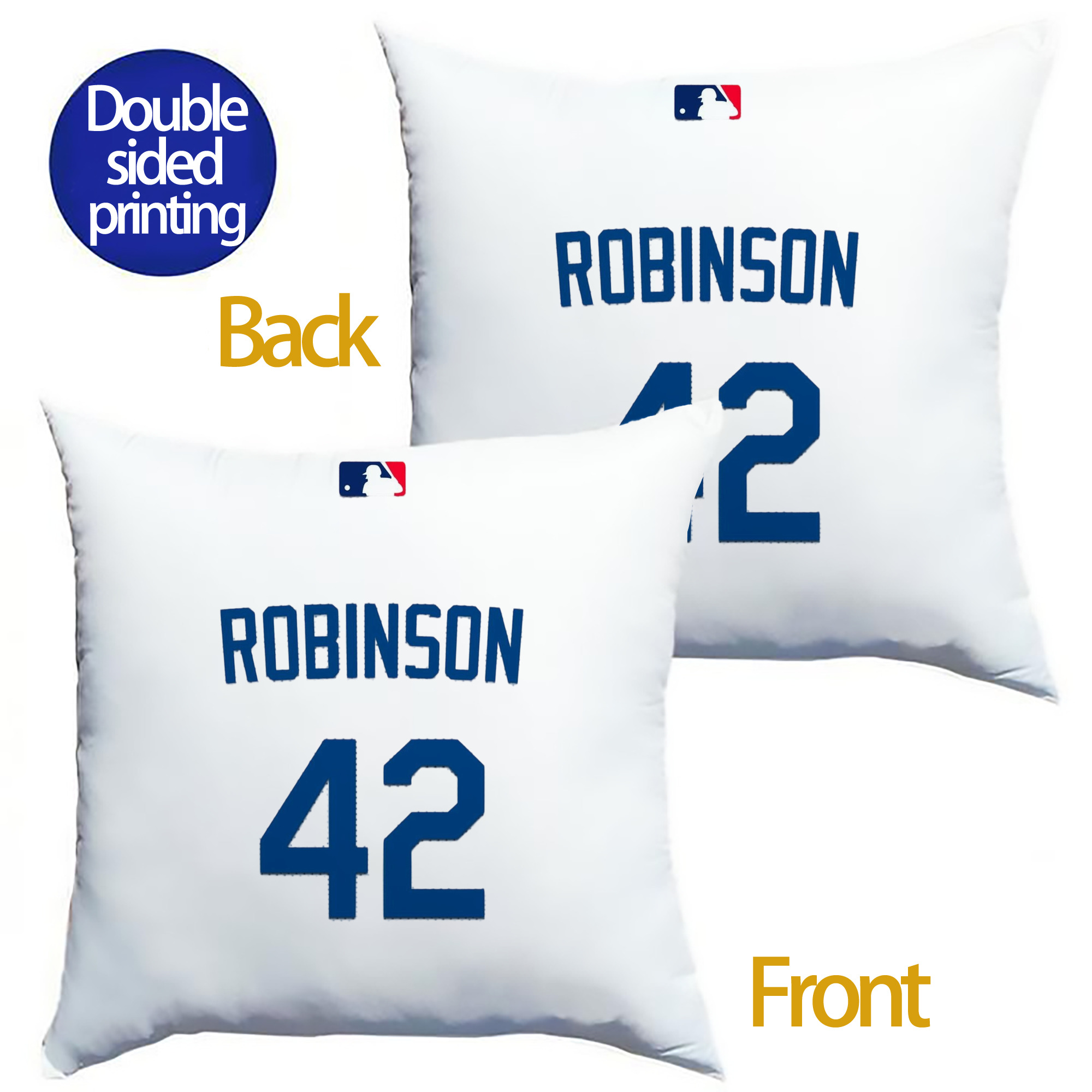  Soft Polyester Pillow Cover With Insert – Double-Sided Design, Invisible Zipper, Durable & Breathable – Easy Care Cushion Set