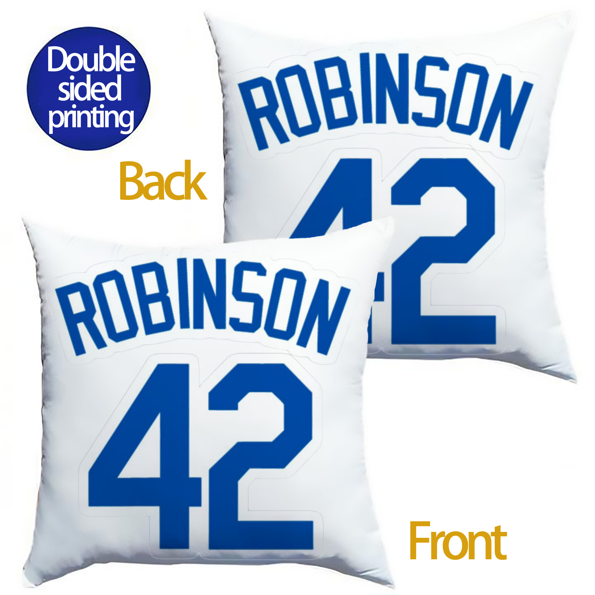  Soft Polyester Pillow Cover With Insert – Double-Sided Design, Invisible Zipper, Durable & Breathable – Easy Care Cushion Set