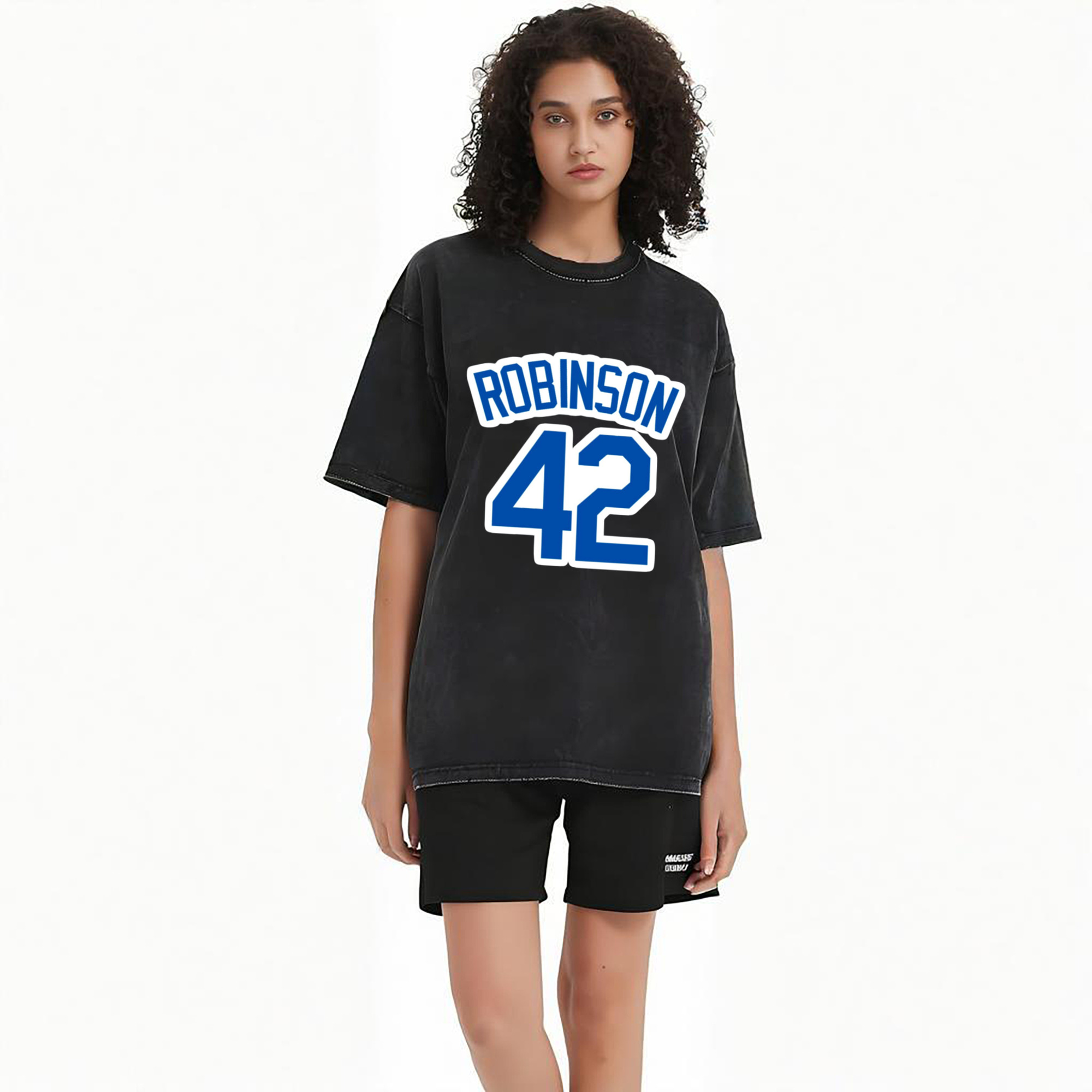  Washed Vintage Look 230g Cotton Oversized T-Shirt With Front Heat Transfer Print – Soft, Lightweight, Stylish Fit – Comfortable Casual Wear For Sports & Everyday Use