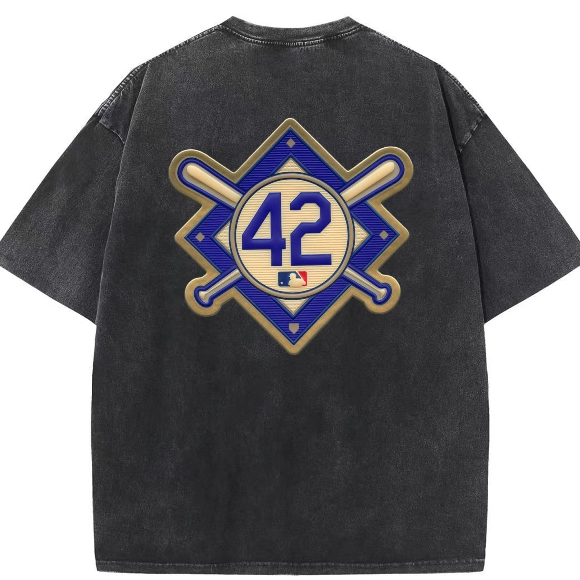  Washed Vintage 230g Cotton Oversized T-Shirt With Back Heat Transfer Print – Soft, Lightweight & Stylish – Comfortable Casual Wear For Sports & Everyday Use