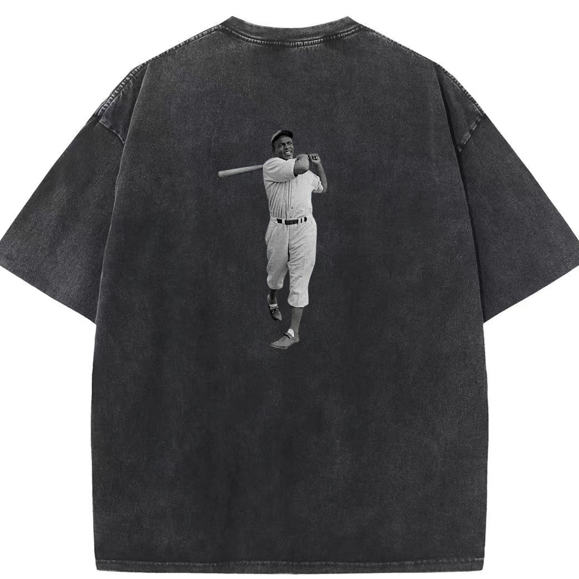  Washed Vintage 230g Cotton Oversized T-Shirt With Back Heat Transfer Print – Soft, Lightweight & Stylish – Comfortable Casual Wear For Sports & Everyday Use