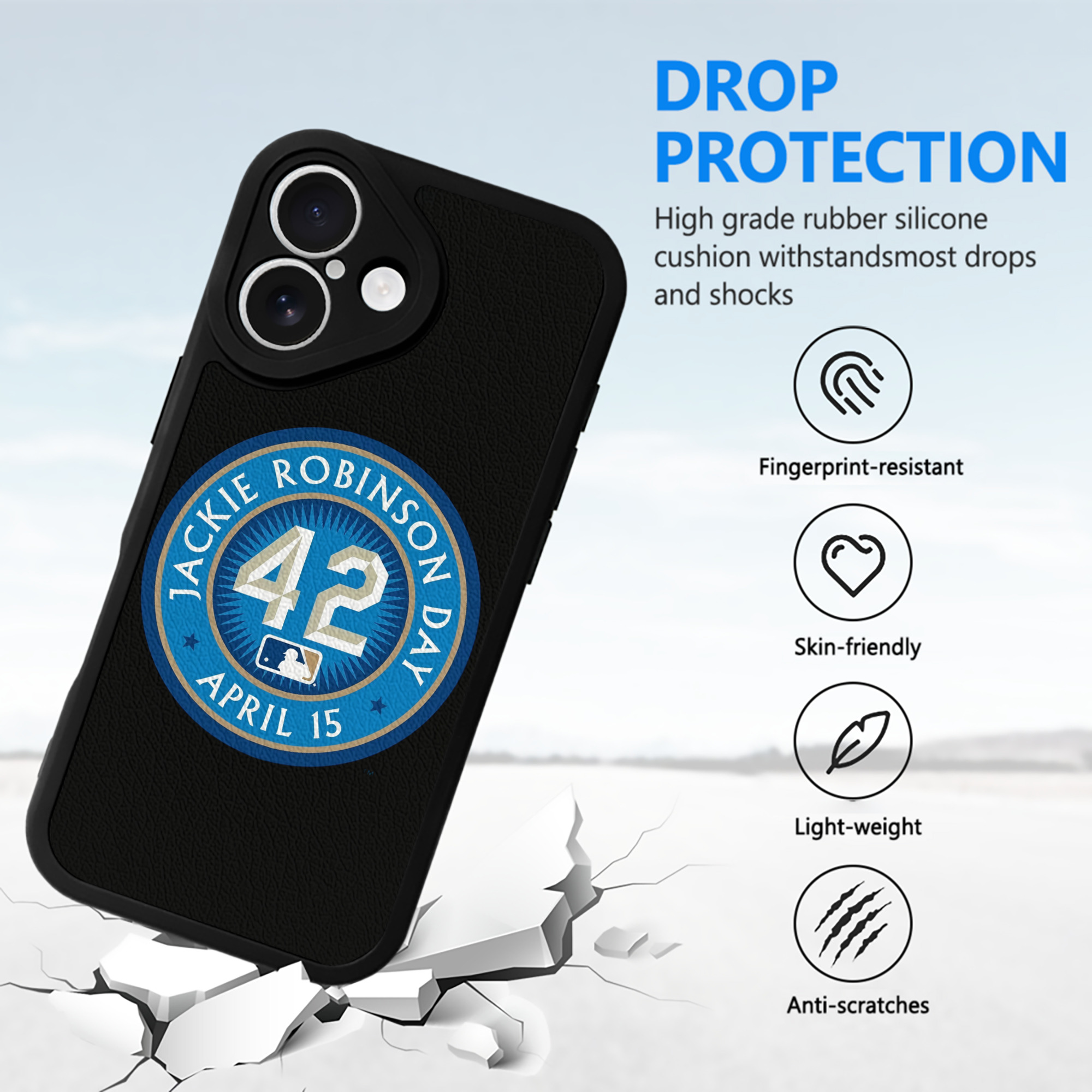  IPhone 16 Silicone Leather Case – UV Print, Lambskin Texture – Perfect Fit, Wireless Charging Compatible, Scratch Resistant, Precise Cutouts – Stylish Protection For IPhone 16